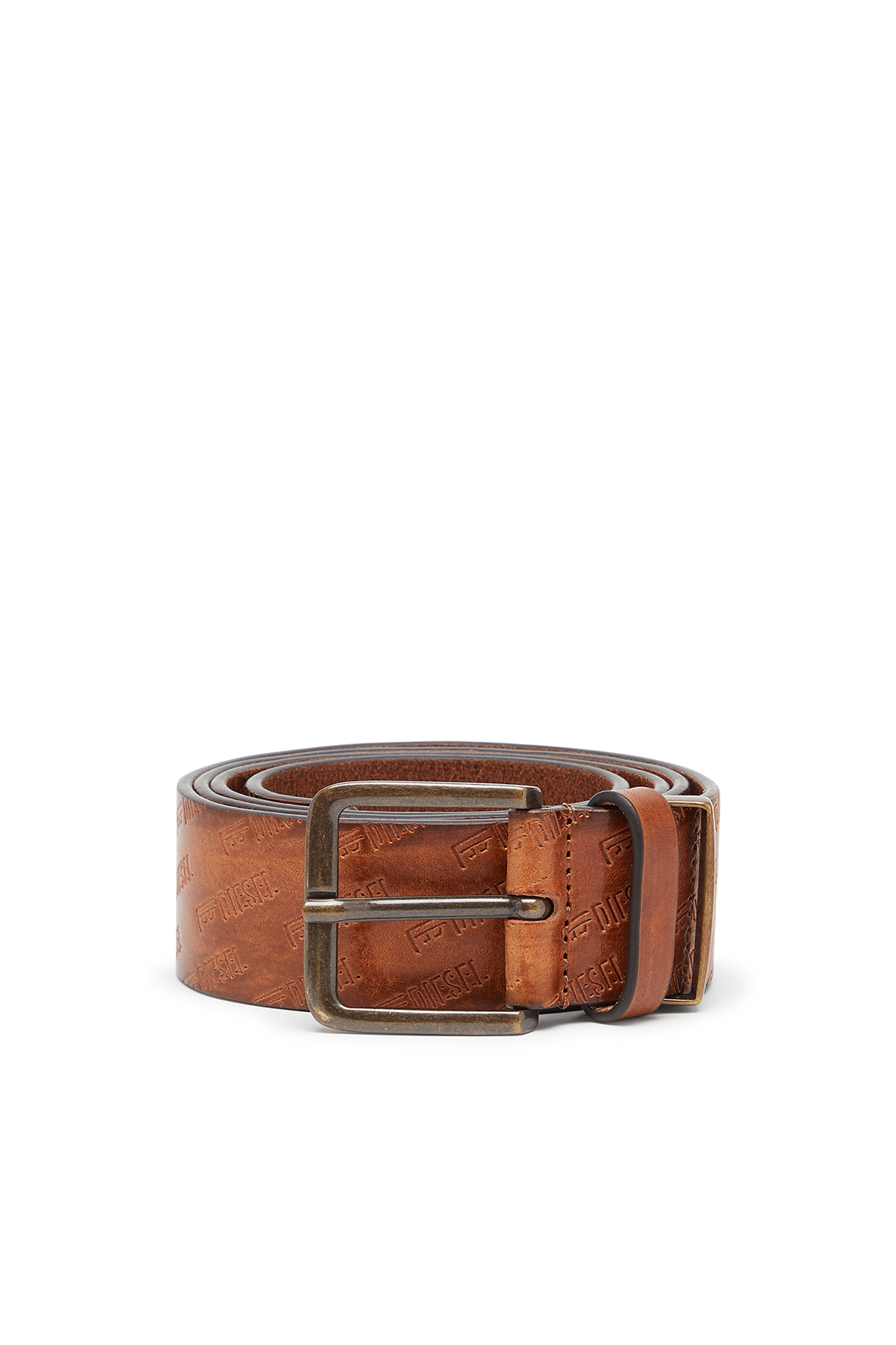 Diesel - B-MONOGRAM DSL, Male's ベルト in ブラウン - 1