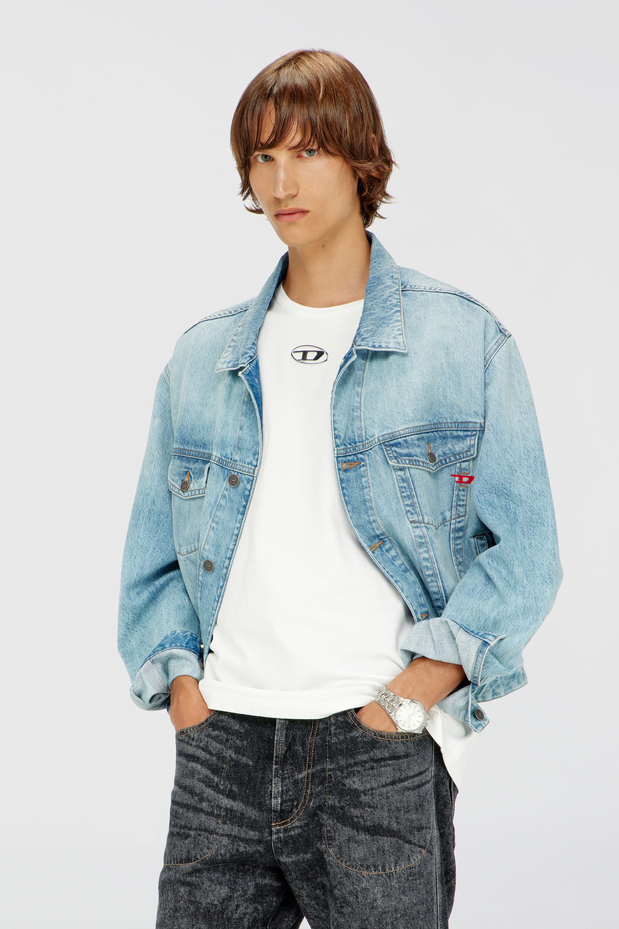 Diesel - T-NORM-IOD, Male's Tシャツ in ホワイト - 1