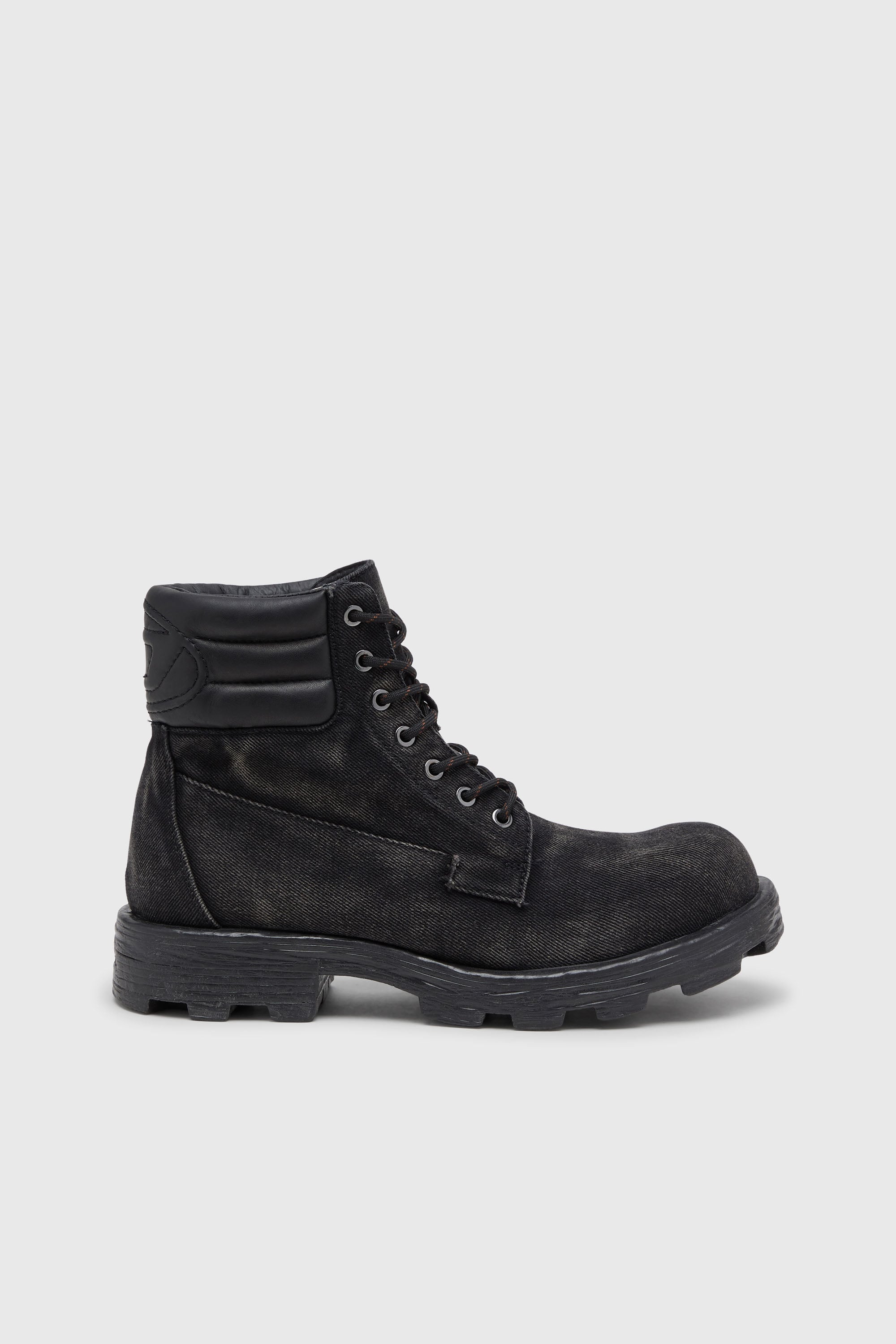 Diesel - D-HAMMER LACE UP, Male's レースアップブーツ in ブラック - 1