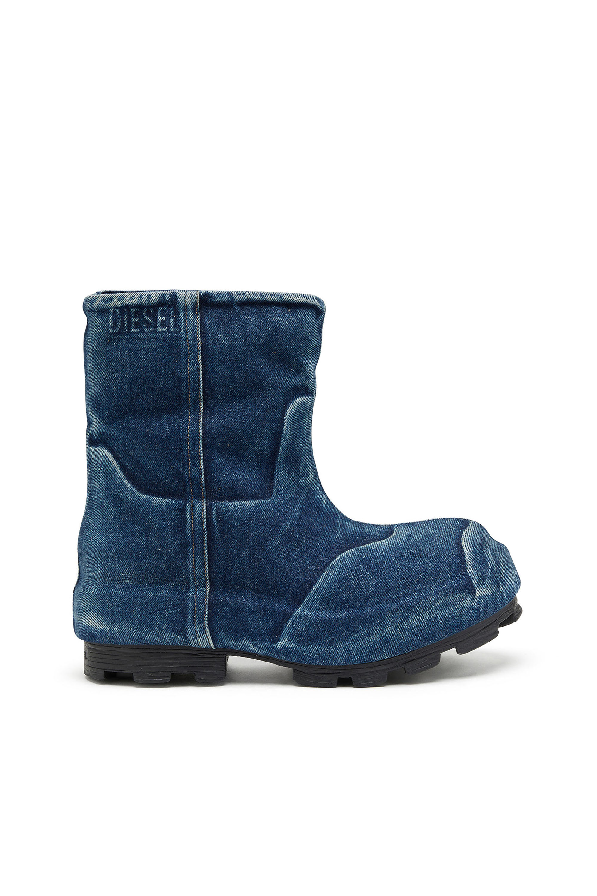 D-HAMMER CH MD D-Hammer-Chelsea boot in washed denim｜ブルー｜ウィメンズ｜DIESEL