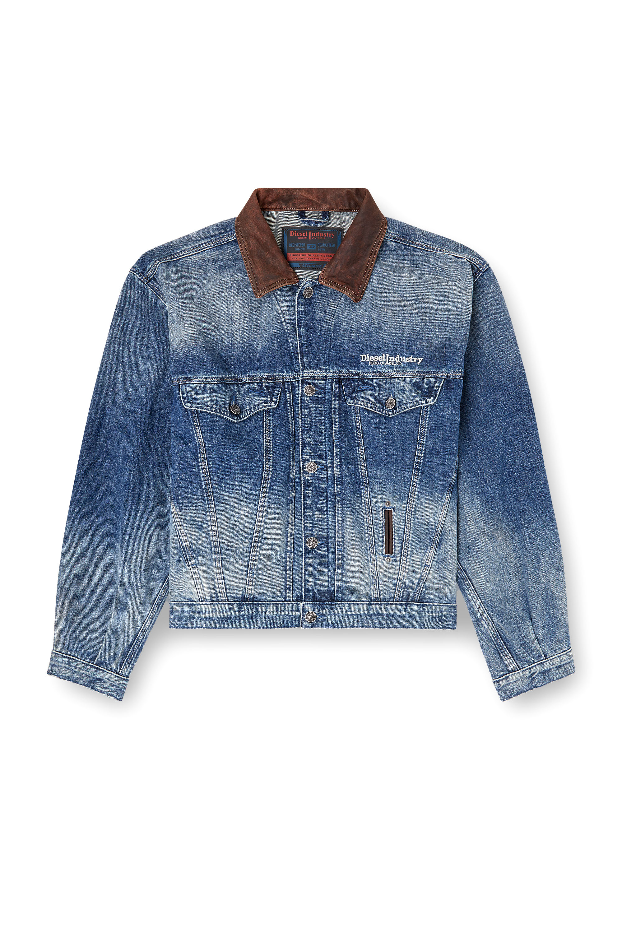 Diesel - D-DENVER-S1, Unisex's デニムジャケット in ブルー - 3