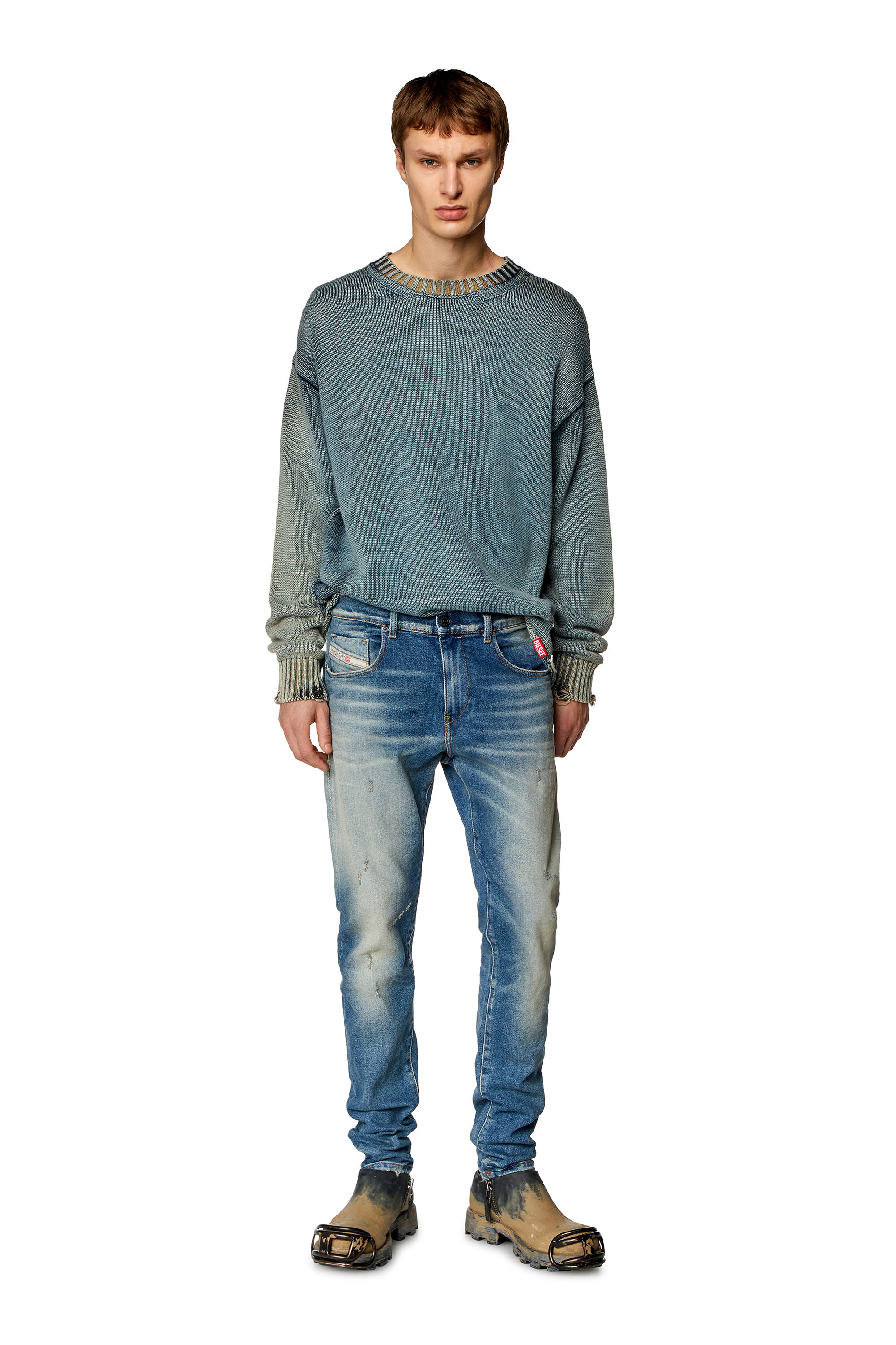 Diesel - Slim Jeans 2019 D-Strukt 09H55, ライトブルー - Image 1