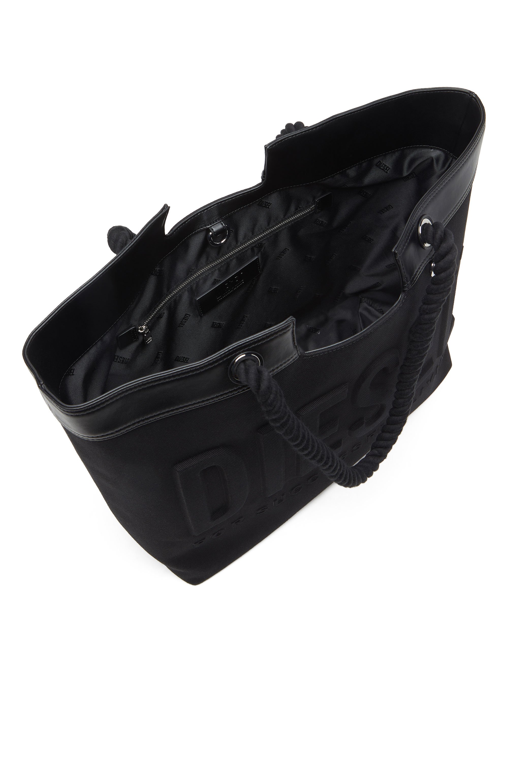 Diesel - DSL 3D SHOPPER EW, Female's Dsl 3D-Shopping bag in Cordura twill in ブラック - 3