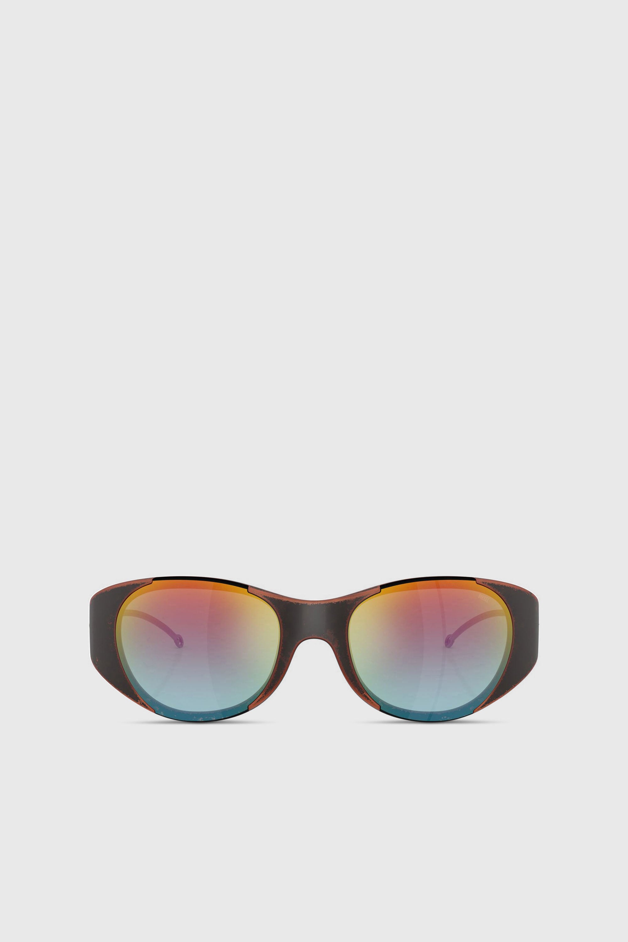 Diesel - 0DL3003, Unisex's Iconic oval sunglasses in オレンジ/グレー - 1