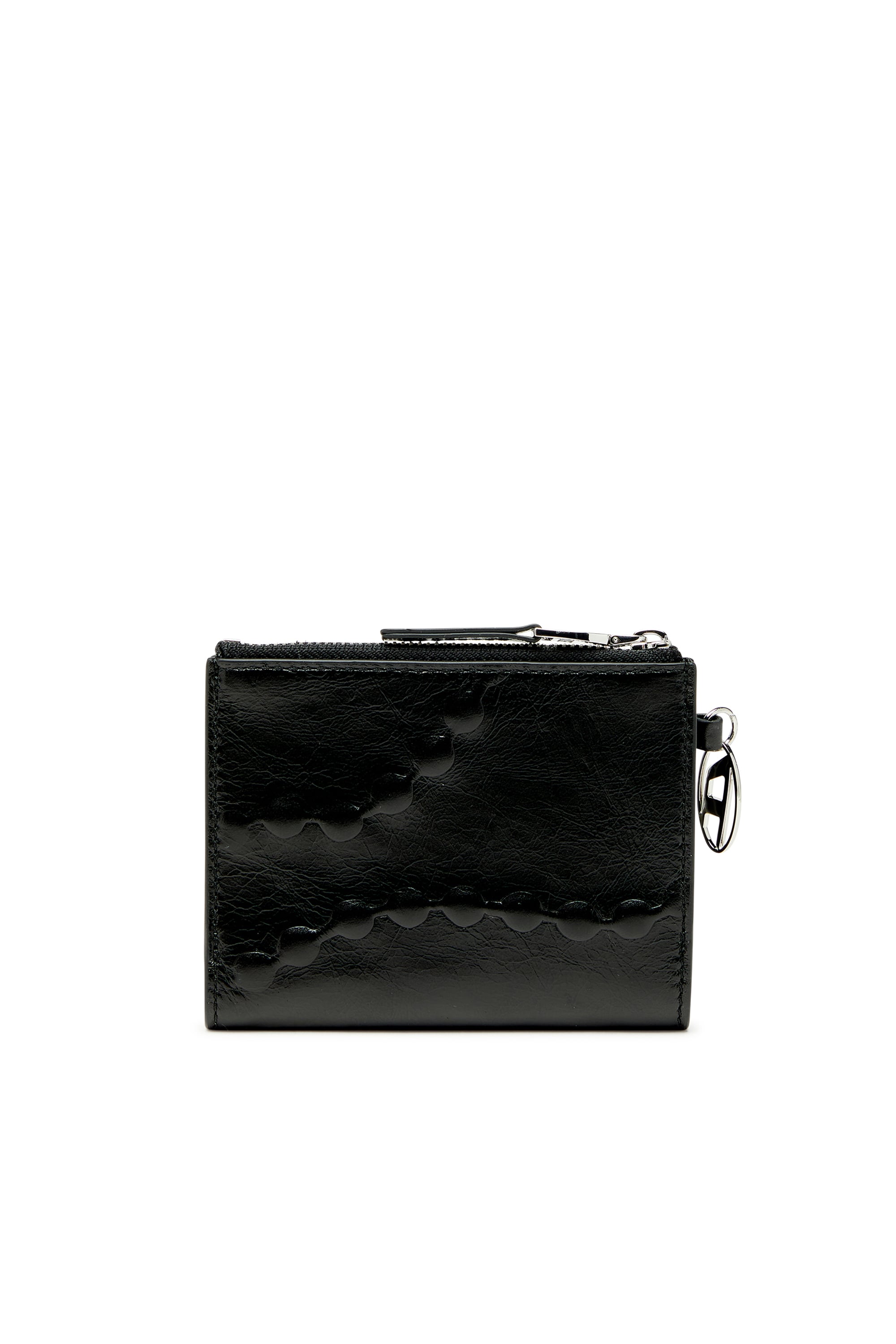 Diesel - OVAL-D BI FOLD ZIP II, Female's 二つ折りウォレット in ブラック - 2