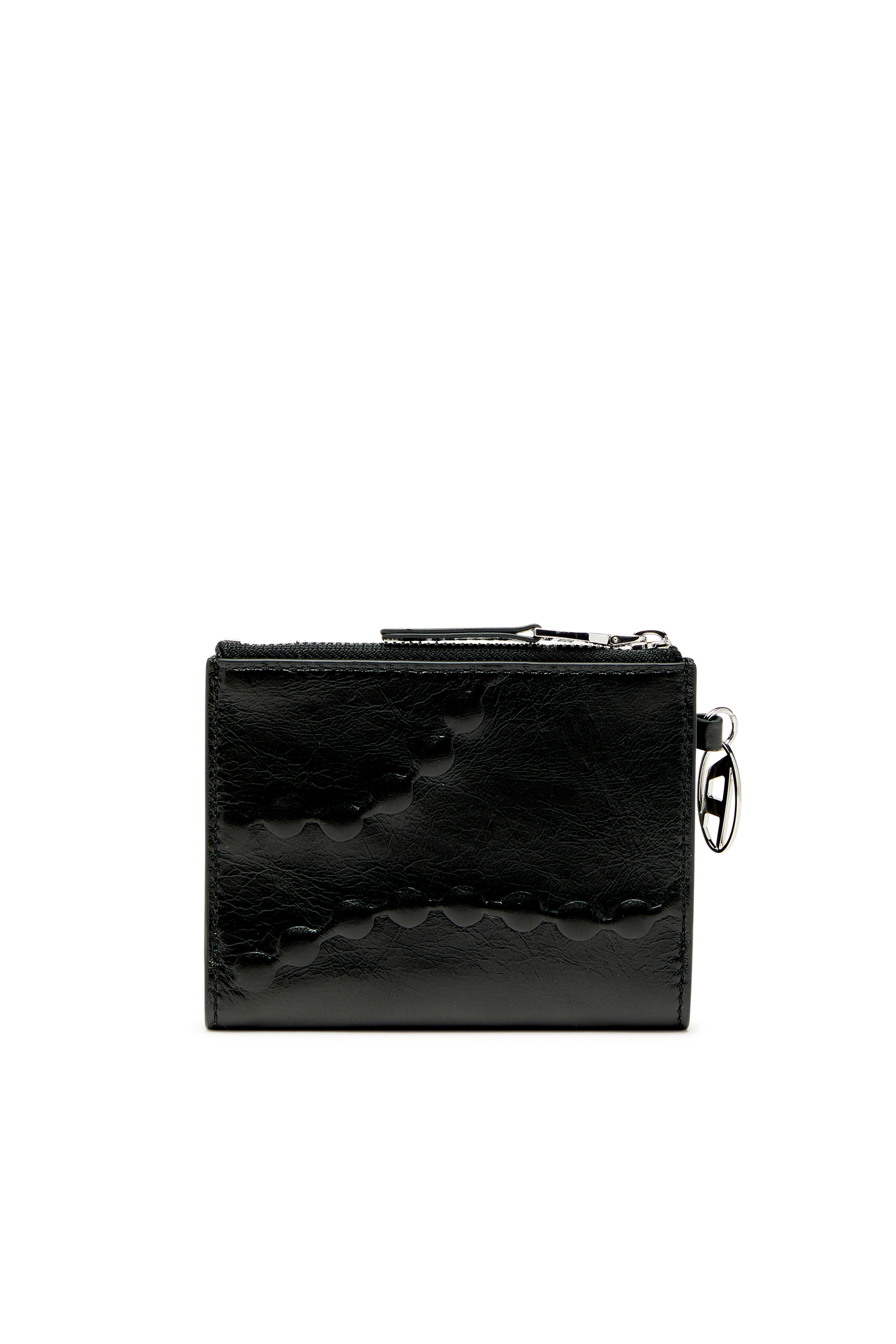 Diesel - OVAL-D BI FOLD ZIP II, Female's 二つ折りウォレット in ブラック - 2