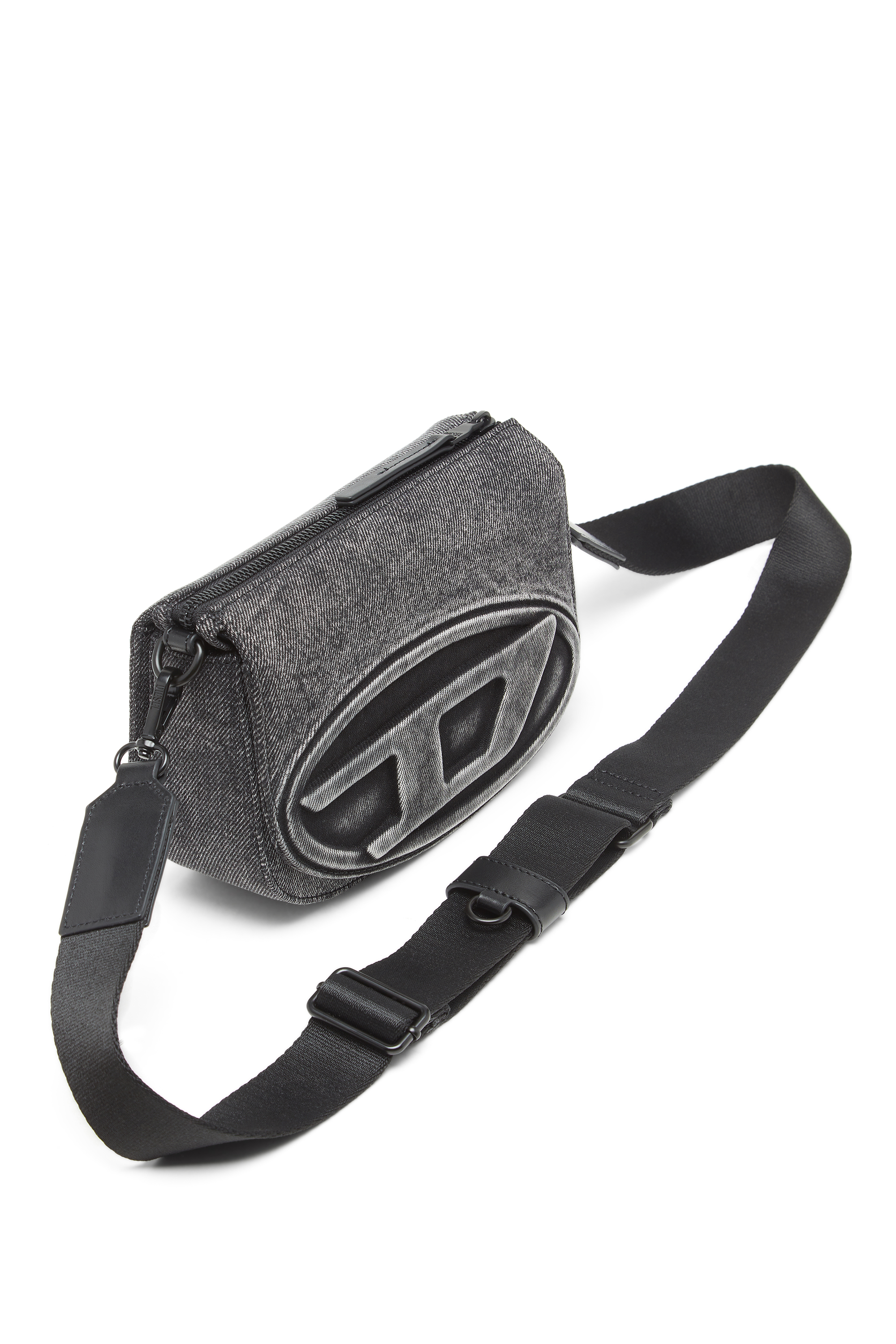 Diesel - 1DR CAMERA BAG, Unisex's 1DR-Camera bag in washed denim in グレージーンズ - 5