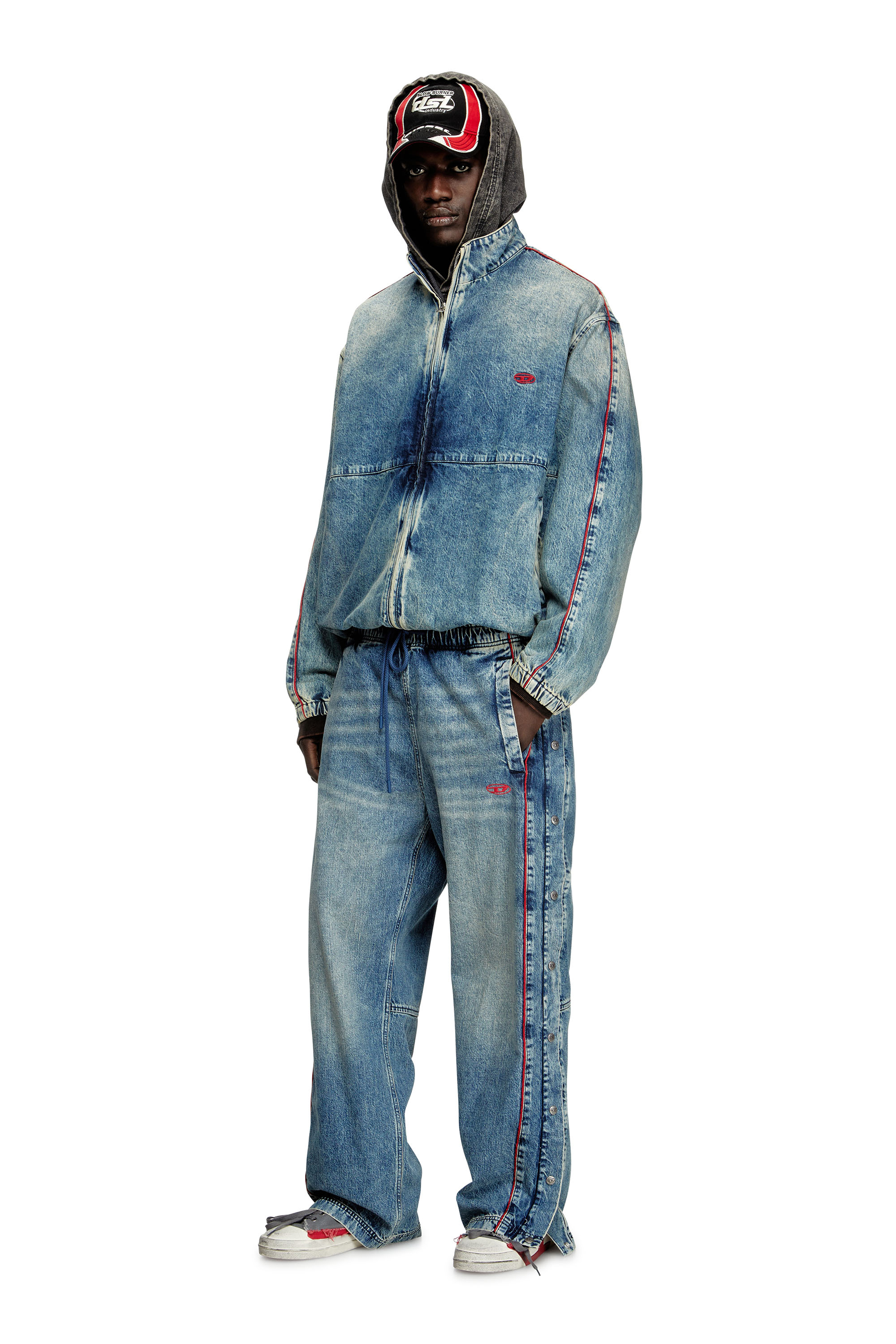 Diesel - Unisex's Relaxed Jeans D-Axfor 0ABCP, ミディアムブルー - 1