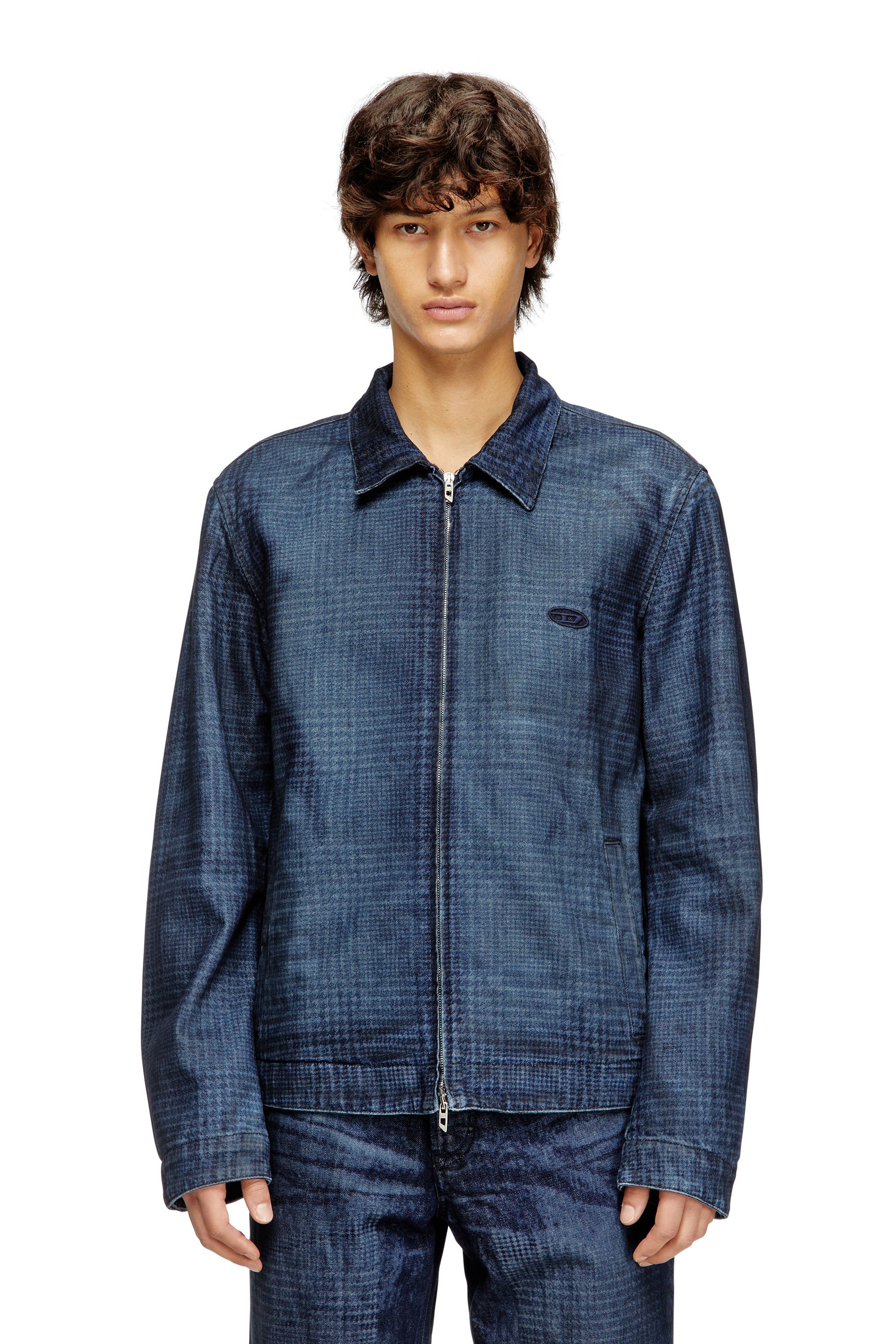 Diesel - D-ROHEEN-S, Male's デニムジャケット in ブルー - 1