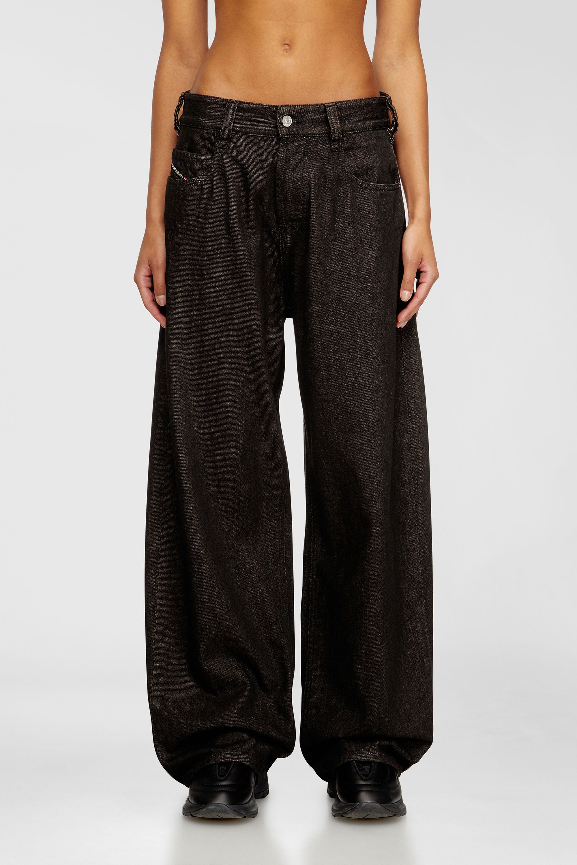 Diesel - Unisex's Relaxed Jeans 1997 D-Enim-M 09N25, ブラック/ダークグレー - 2