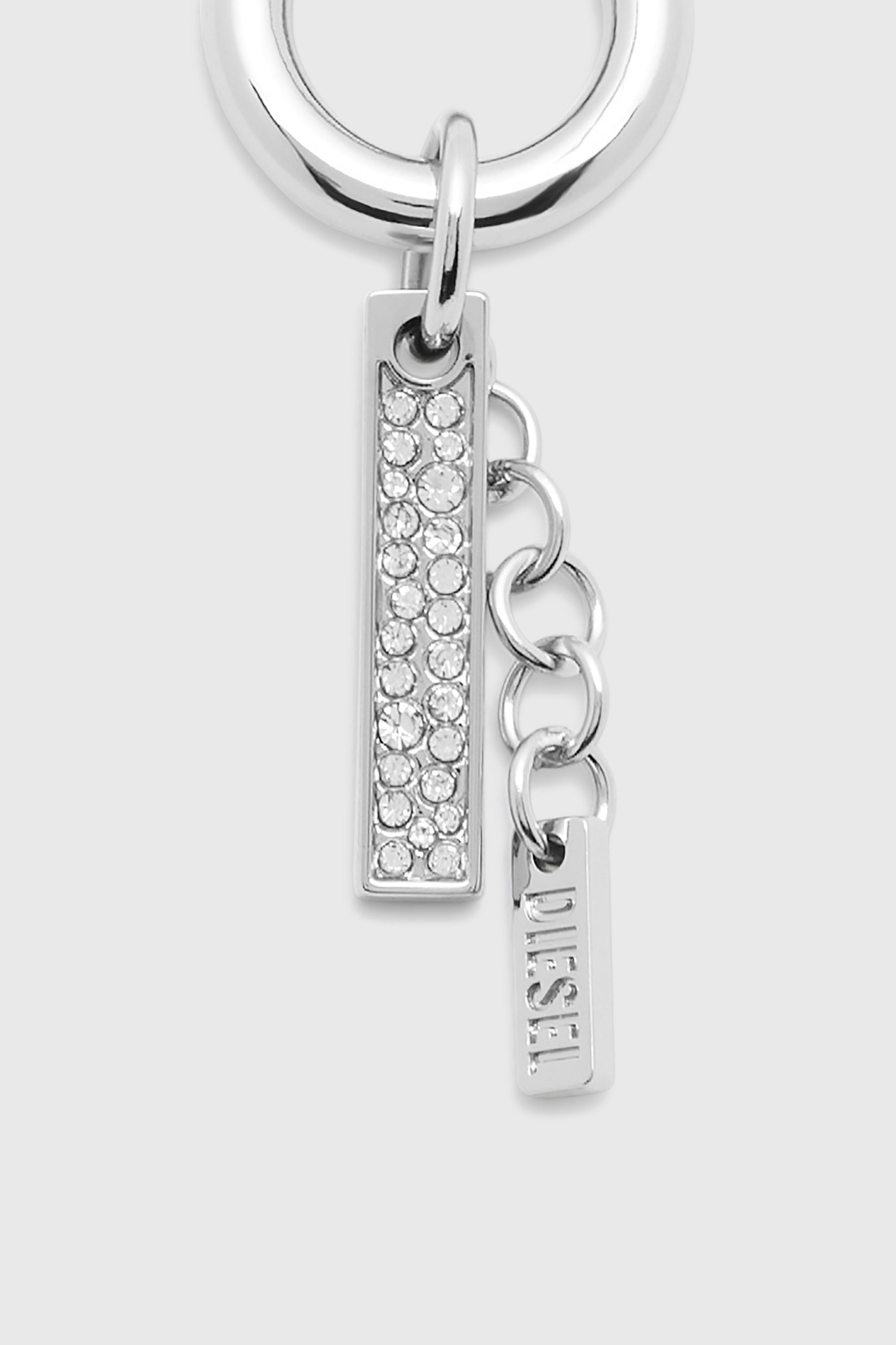 Diesel - CHARM-I, Unisex's Charm with rhinestone pendant in シルバー - 2