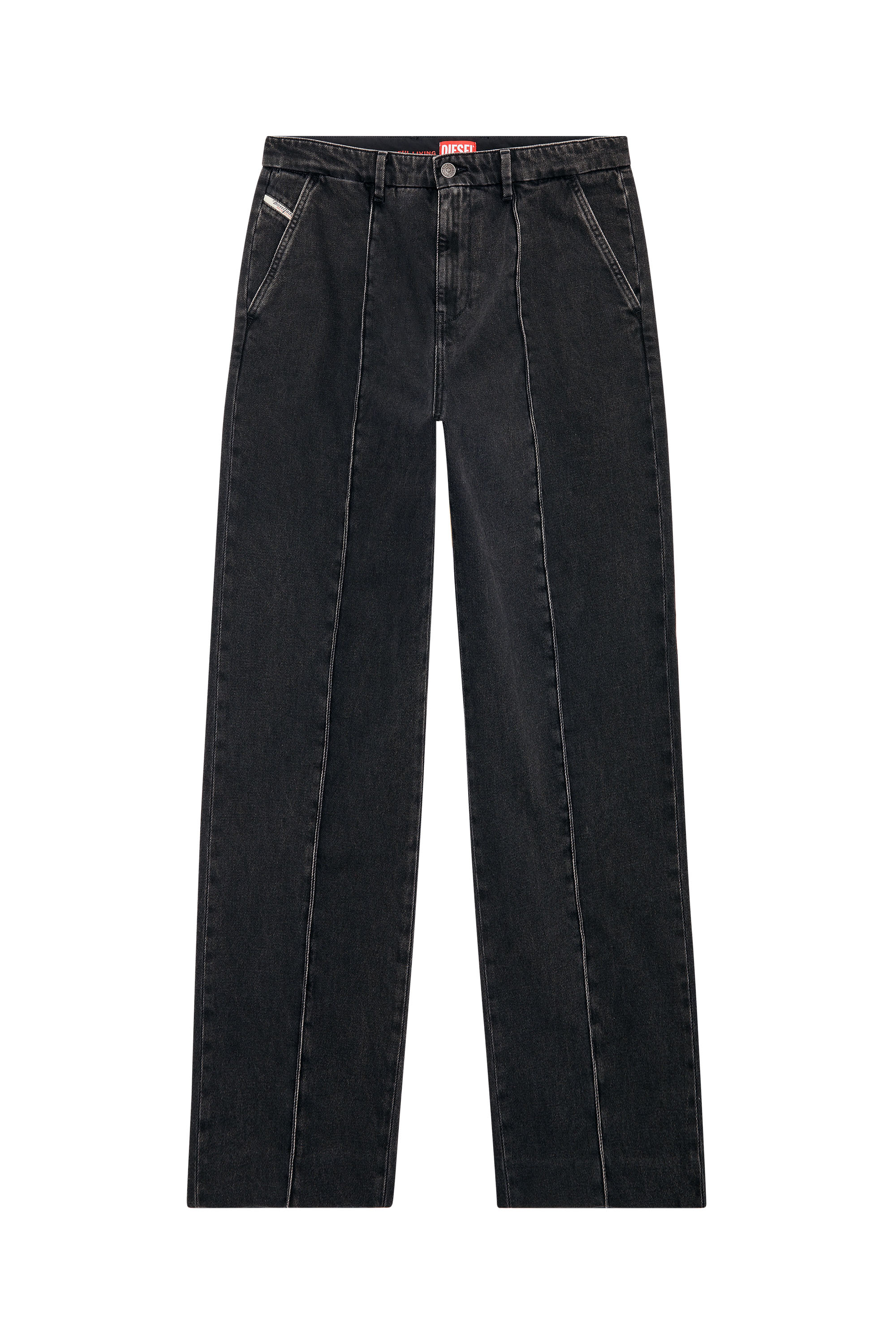 Diesel - Straight Jeans D-Chino-Work 09B88, ブラック/ダークグレー - Image 5