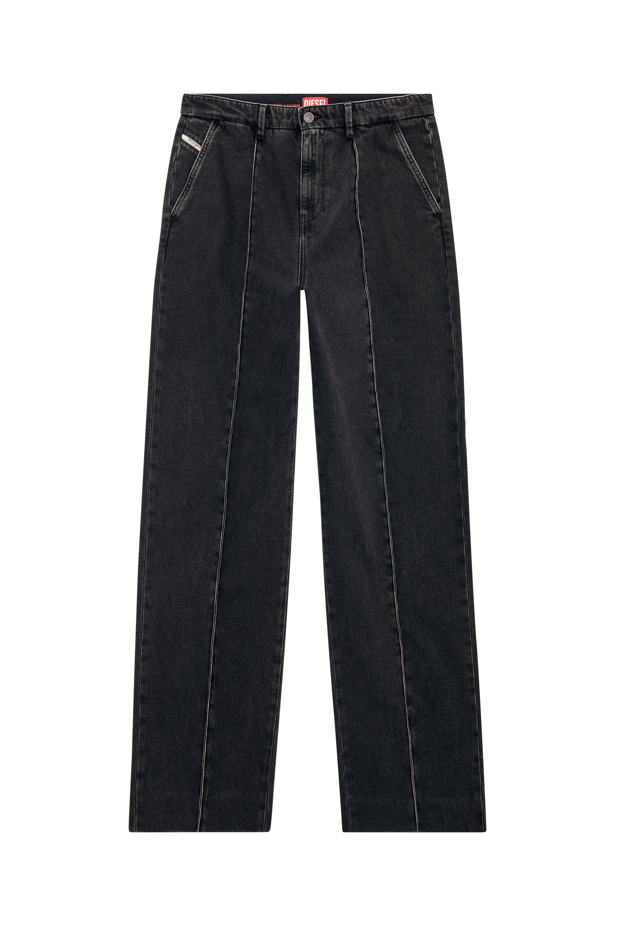 Diesel - Straight Jeans D-Chino-Work 09B88, ブラック/ダークグレー - Image 3