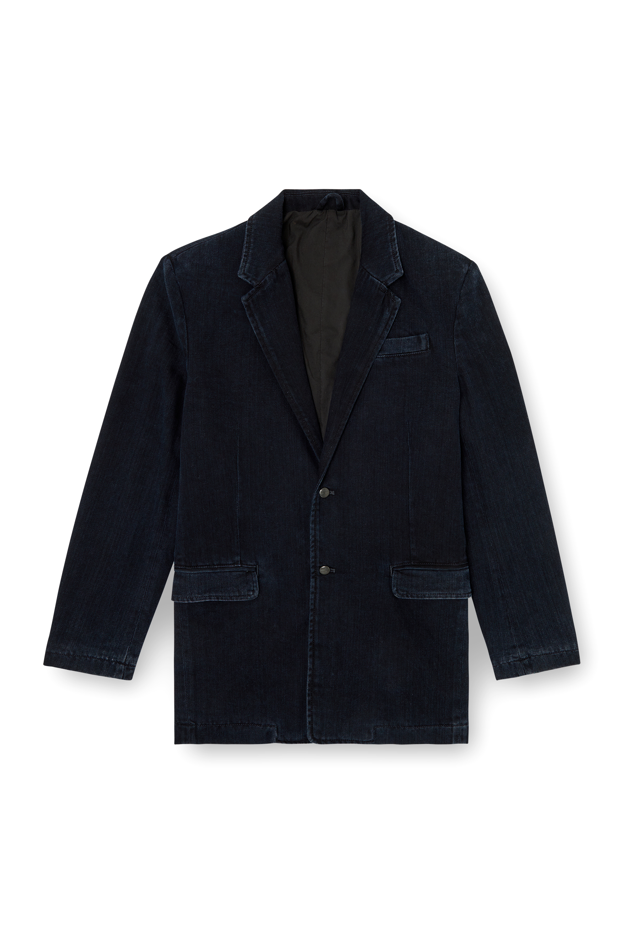 Diesel - D-REGER-D, Unisex's Blazer in lightly treated denim in ダークブルー - 3