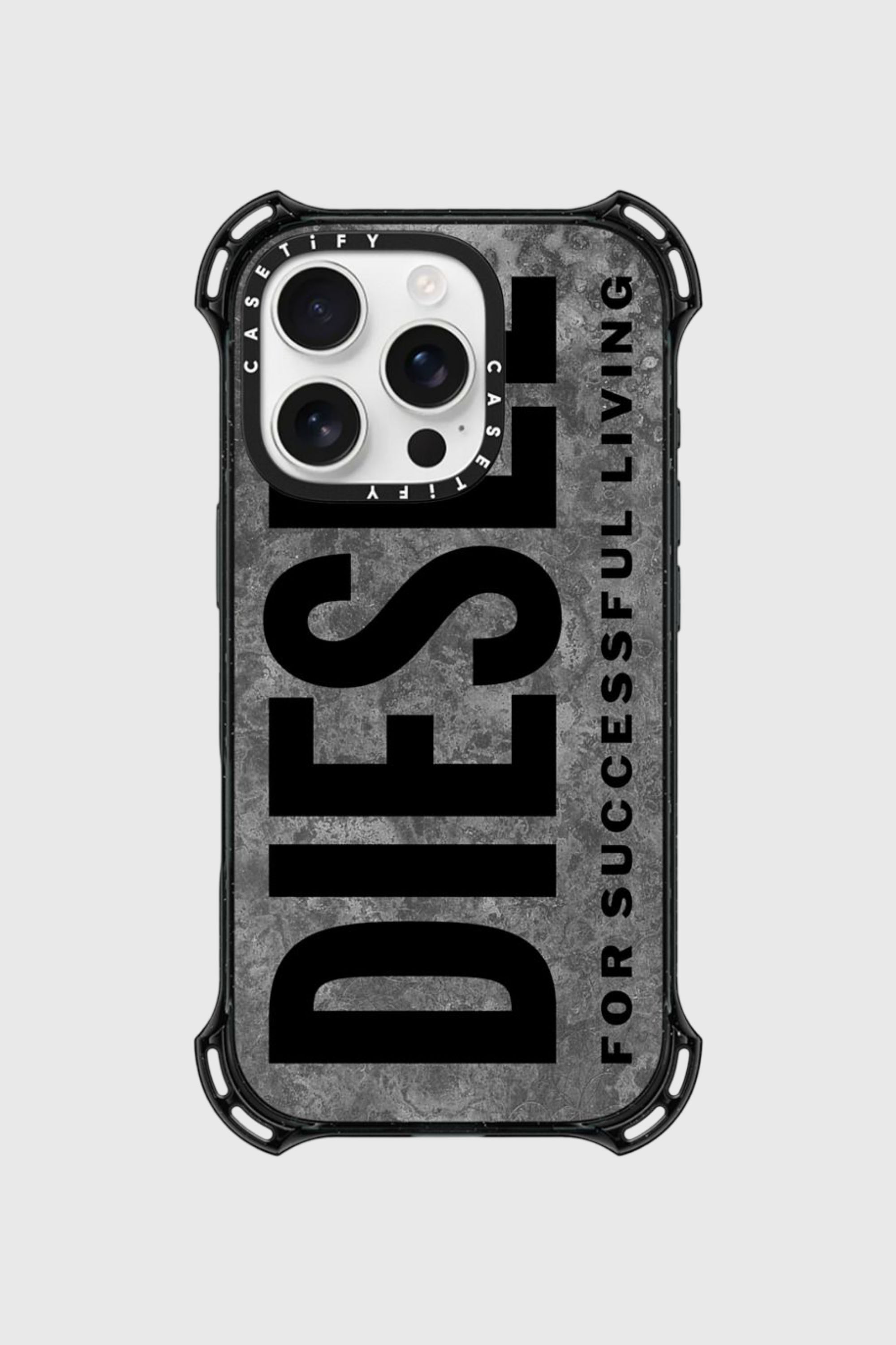 Diesel - 60302 CASETIFY MOULDED CASE, Unisex's IPHONE 16 PRO in グレー/ブラック - 1