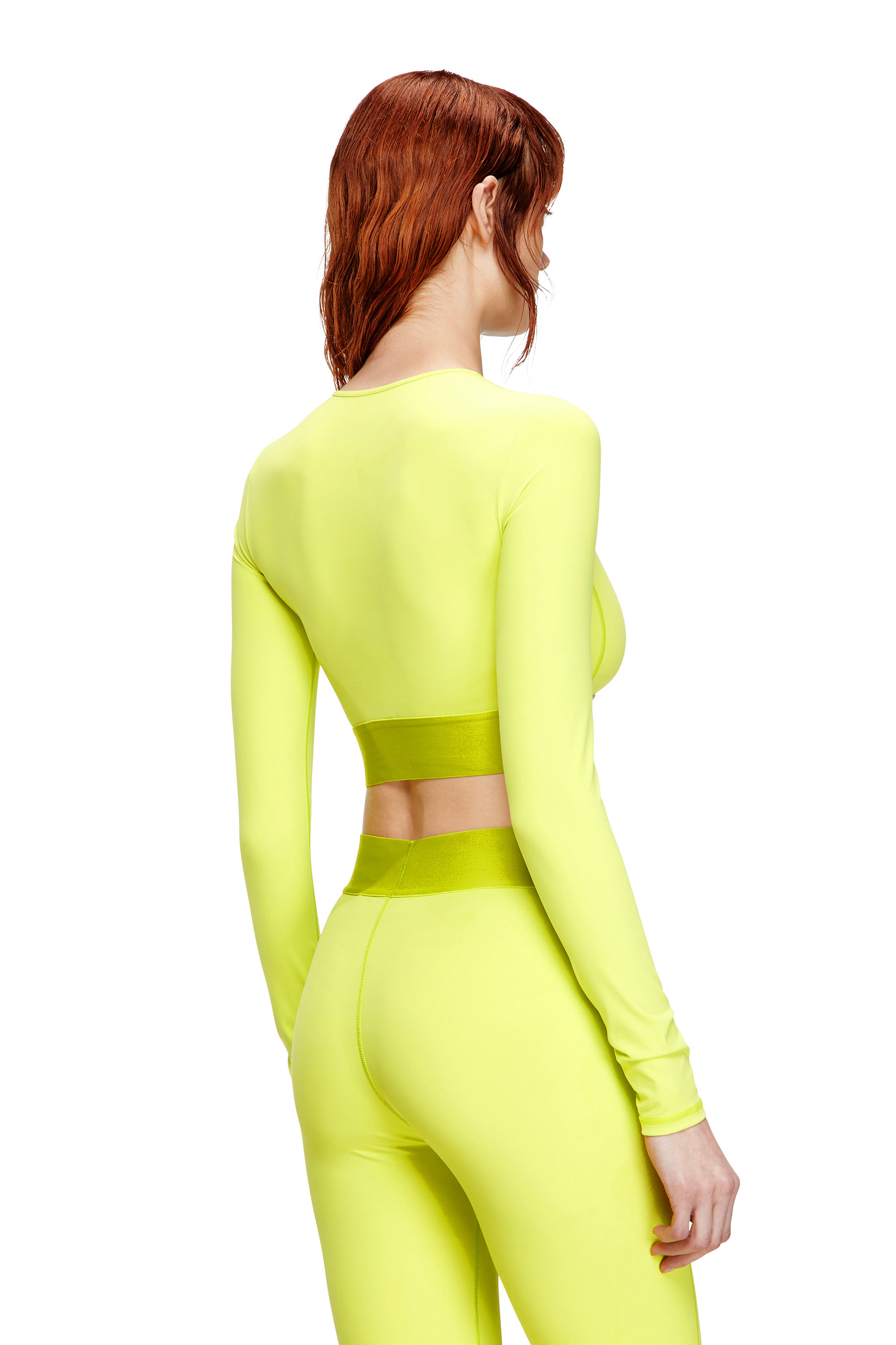 Diesel - MELISSA-D-POP, Female's 長袖Tシャツ in 蛍光グリーン - 4