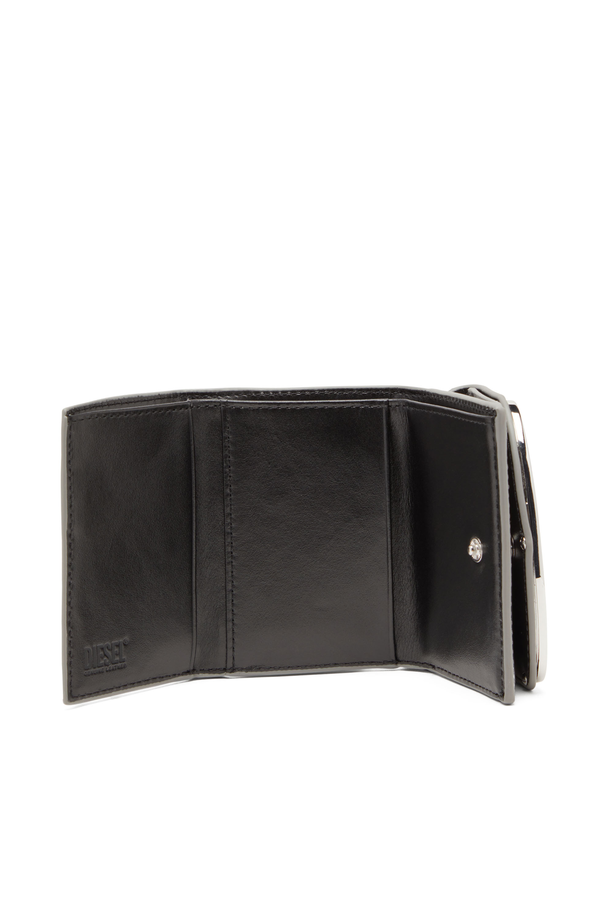 Diesel - 1DR TRI FOLD COIN XS II, Female's Tri-fold wallet in mirrored leather in シルバー - 3
