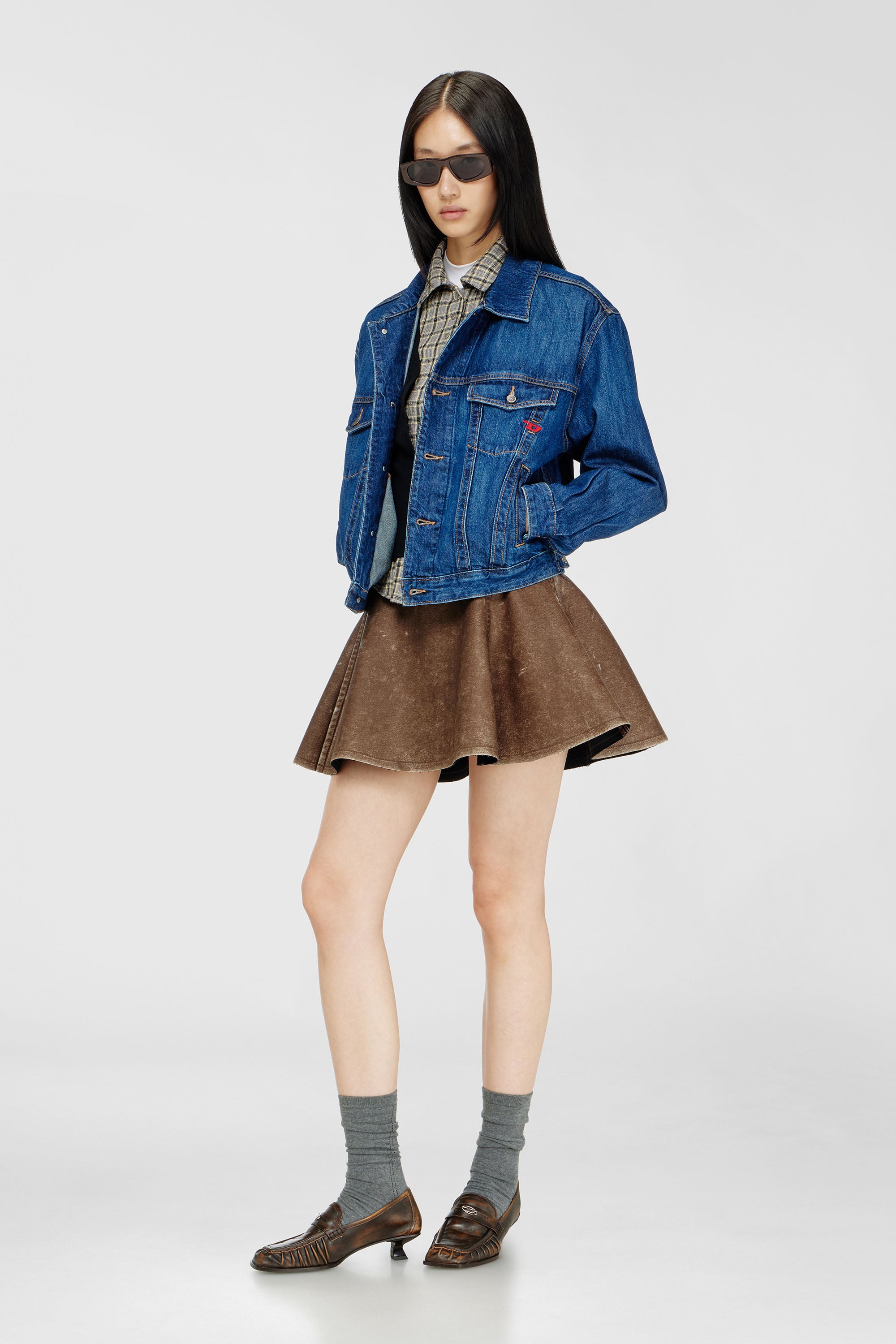 Diesel - D-RANGER, Male's デニムジャケット in ミディアムブルー - 7