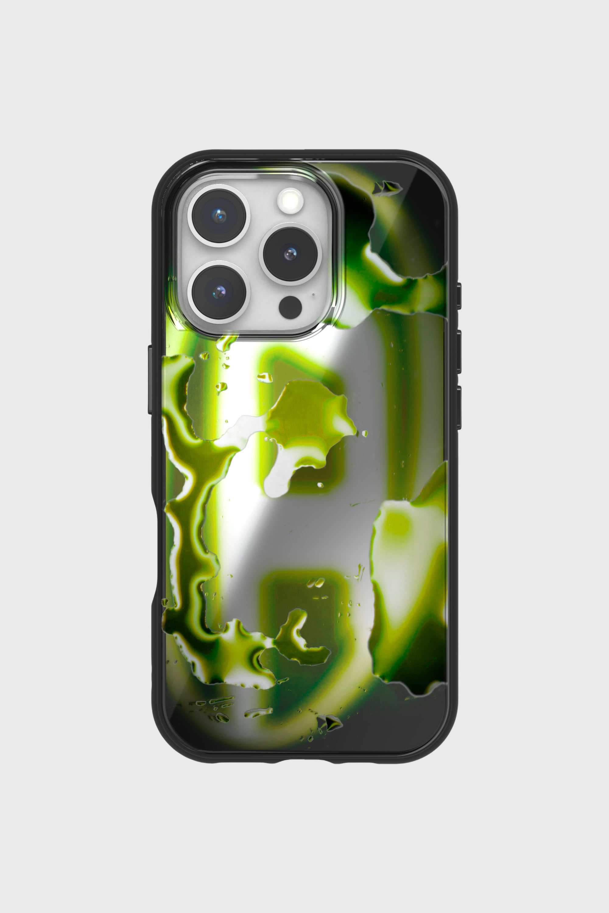 Diesel - 60168 AOP CASE, Unisex's Oval D Neon Case for iP 16 Pro in Yellow - 2