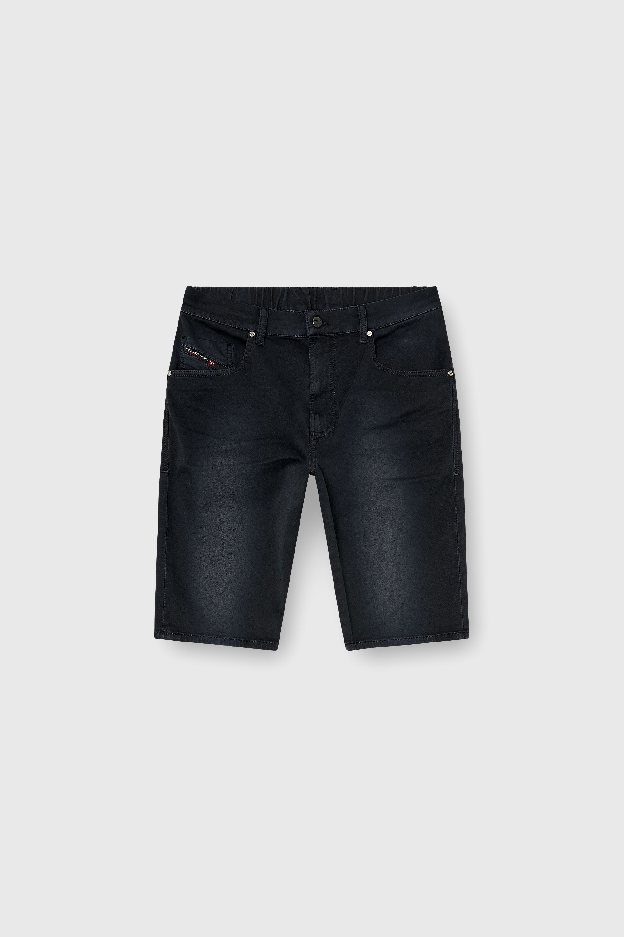 Diesel - 2033 D-KROOLEY-SHORT-BW JOGG, Male's ジョグ ショートパンツ in ブラック - 2