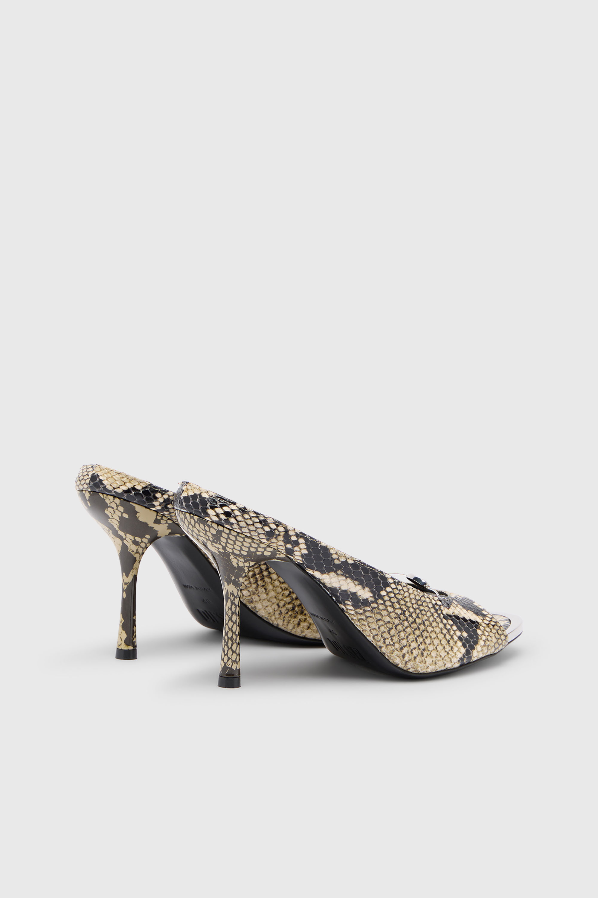 Diesel - D-DIAM'S SA 90, Female's D-Diam's-High leather mule with floating Oval D in マルチカラー - 3
