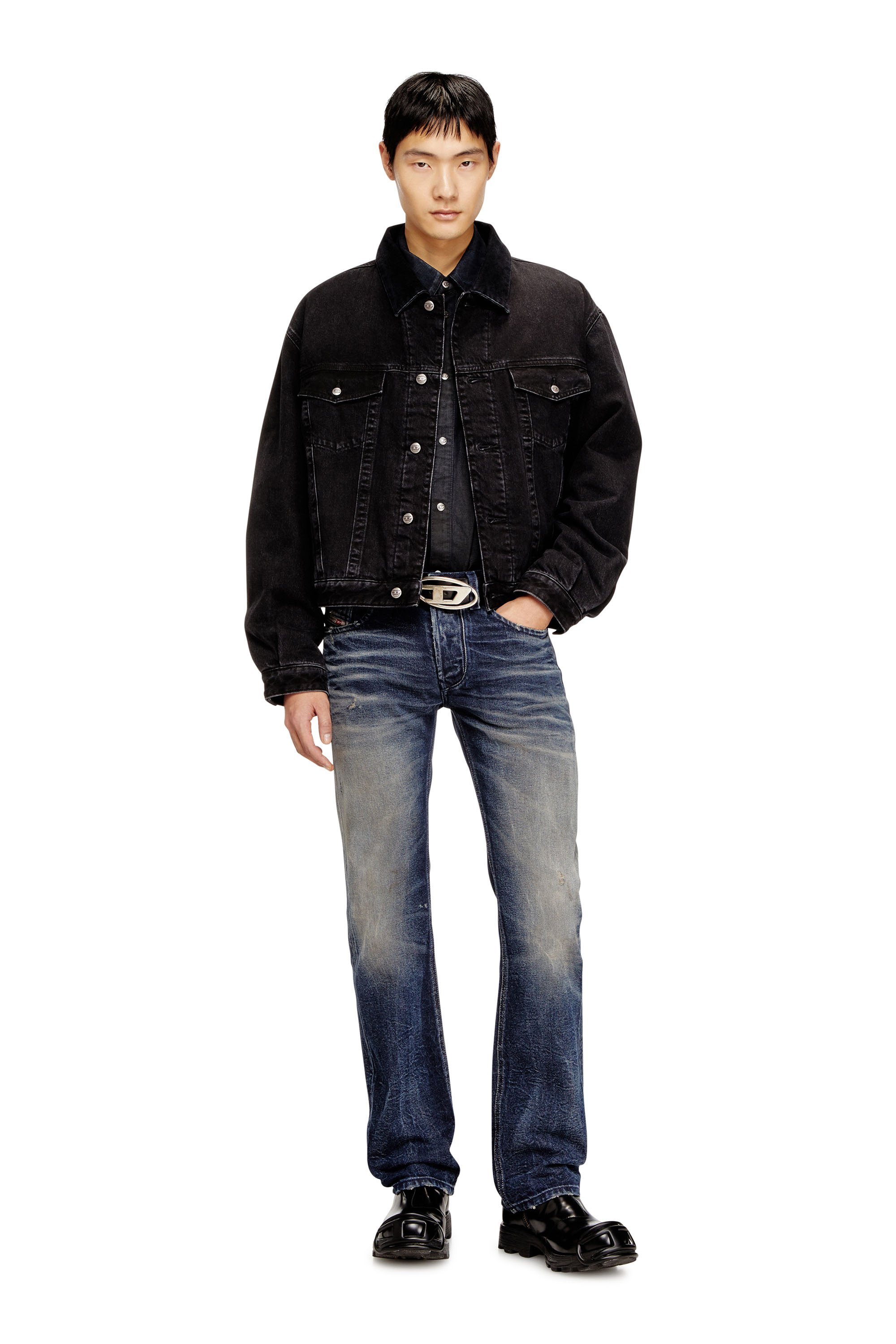 Diesel - Male's Regular Jeans 1985 Larkee 09N57, ダークブルー - 2