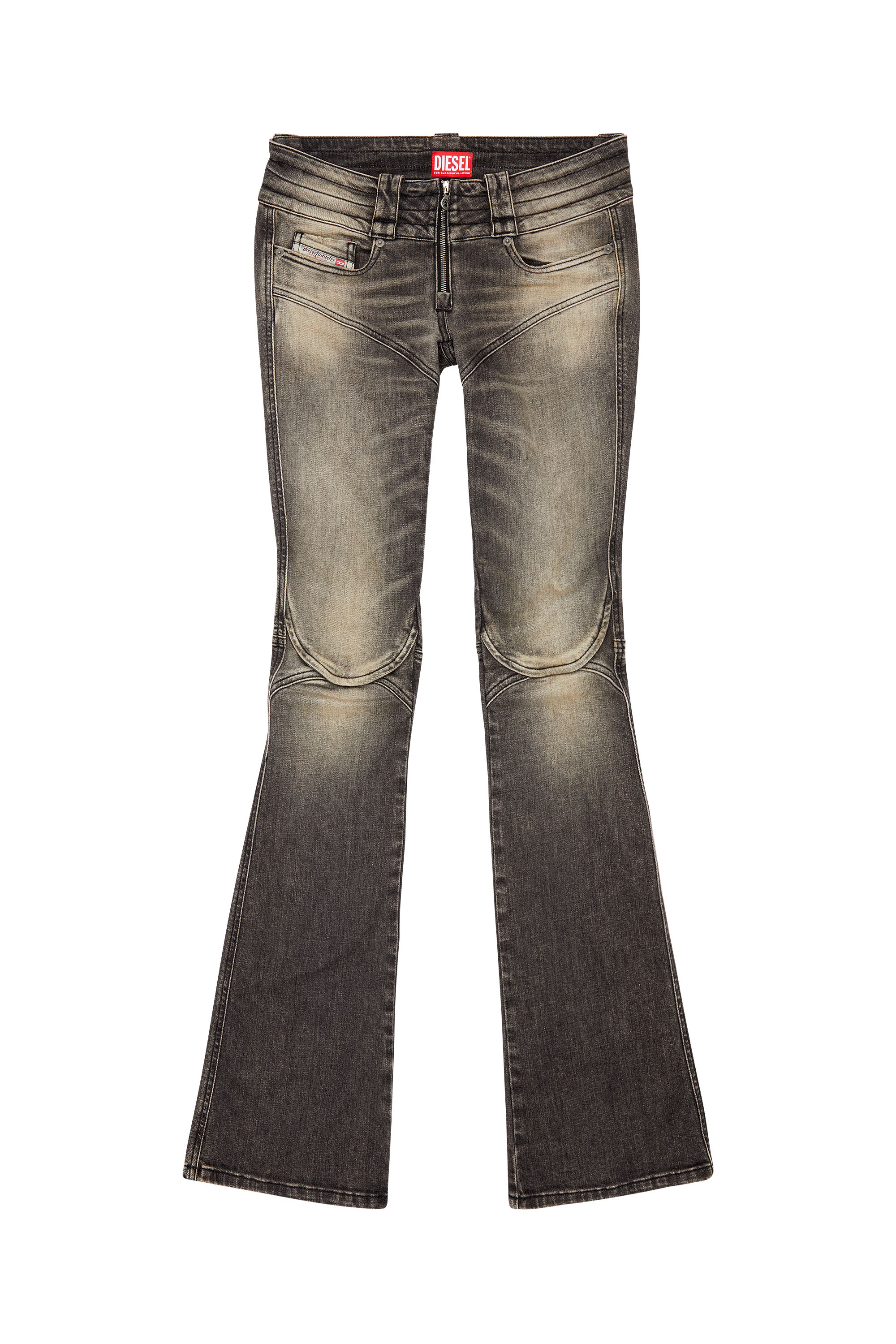 Diesel - Bootcut and Flare Jeans Belthy 0JGAL, ブラック/ダークグレー - Image 3