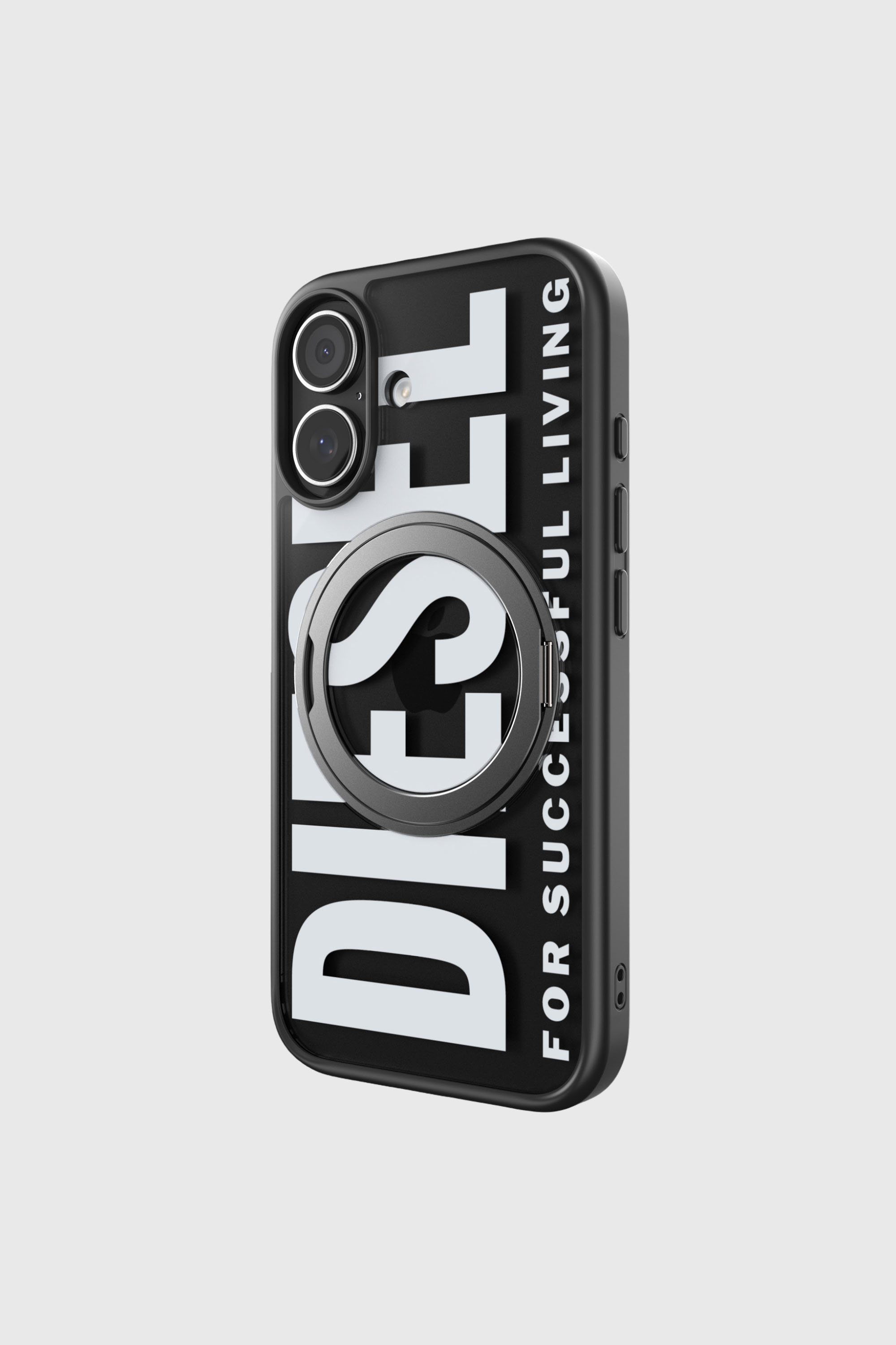 Diesel - 60403 RING STAND CASE RING STAND, Unisex's IPHONE 17 in ブラック - 1