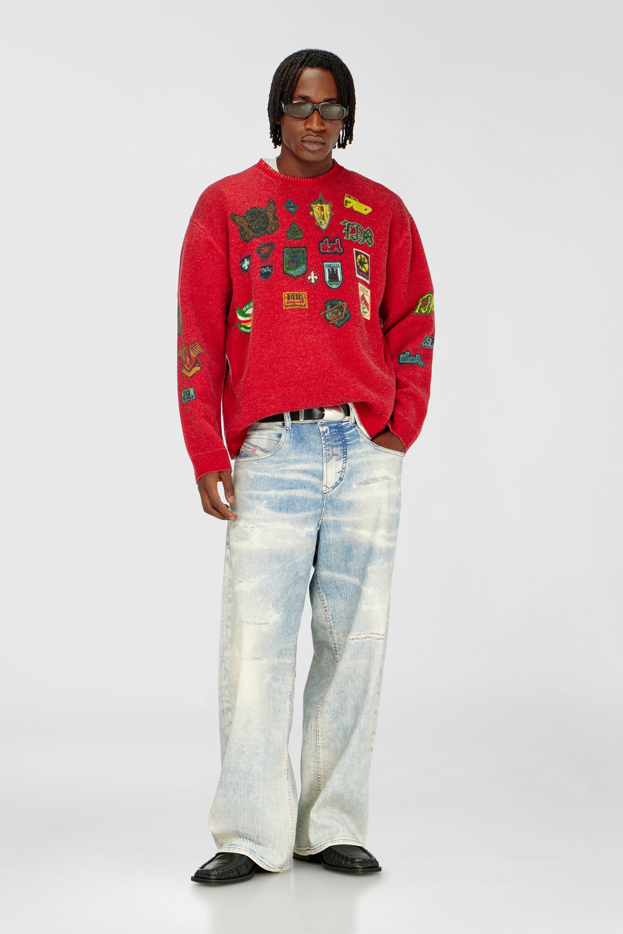 Diesel - Unisex's Relaxed 2097 D-Enim-M Joggjeans&reg; 068XM, ライトブルー - 1
