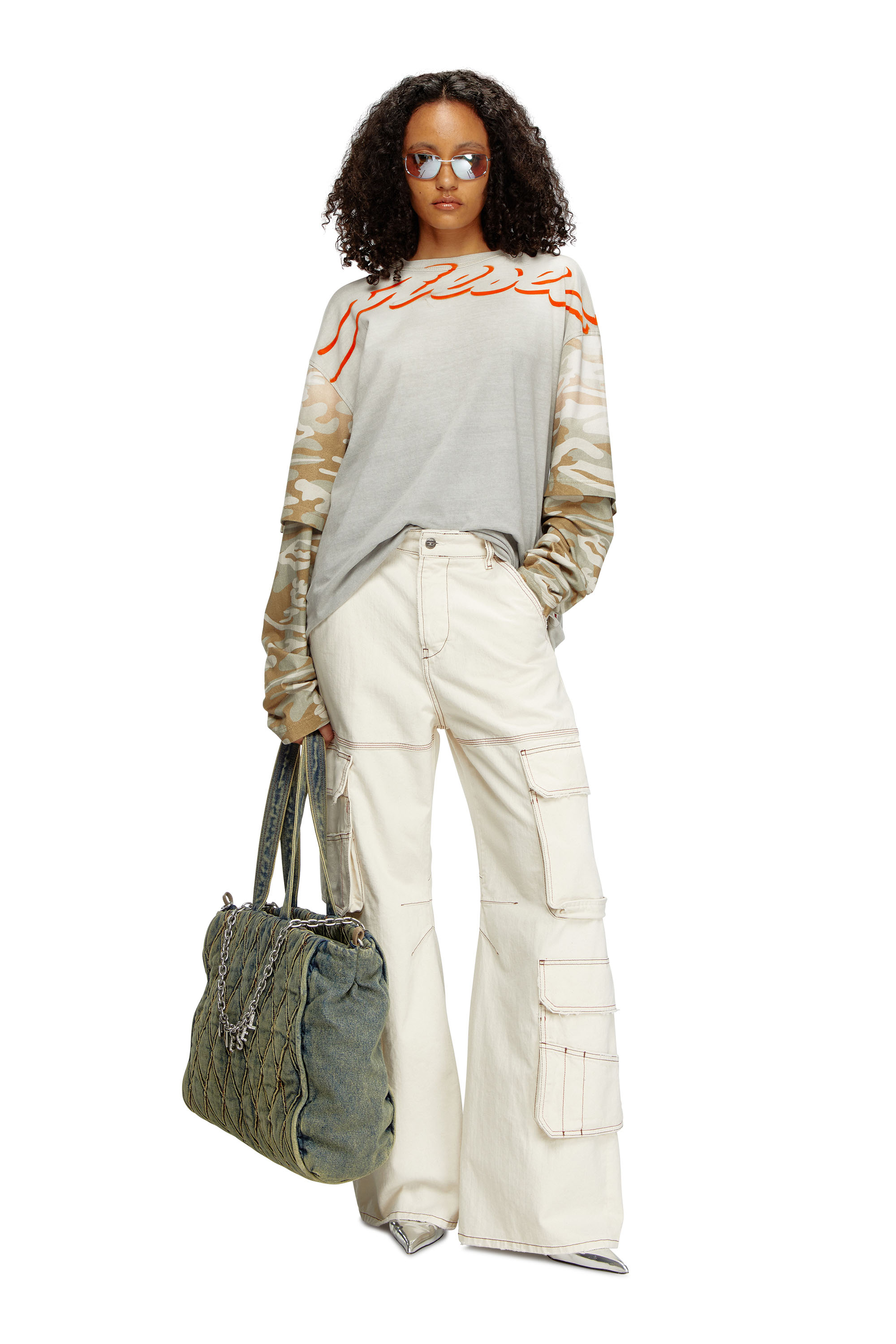 Diesel - Female's Relaxed Jeans 1996 D-Sire 0GRDQ, ホワイト - 1