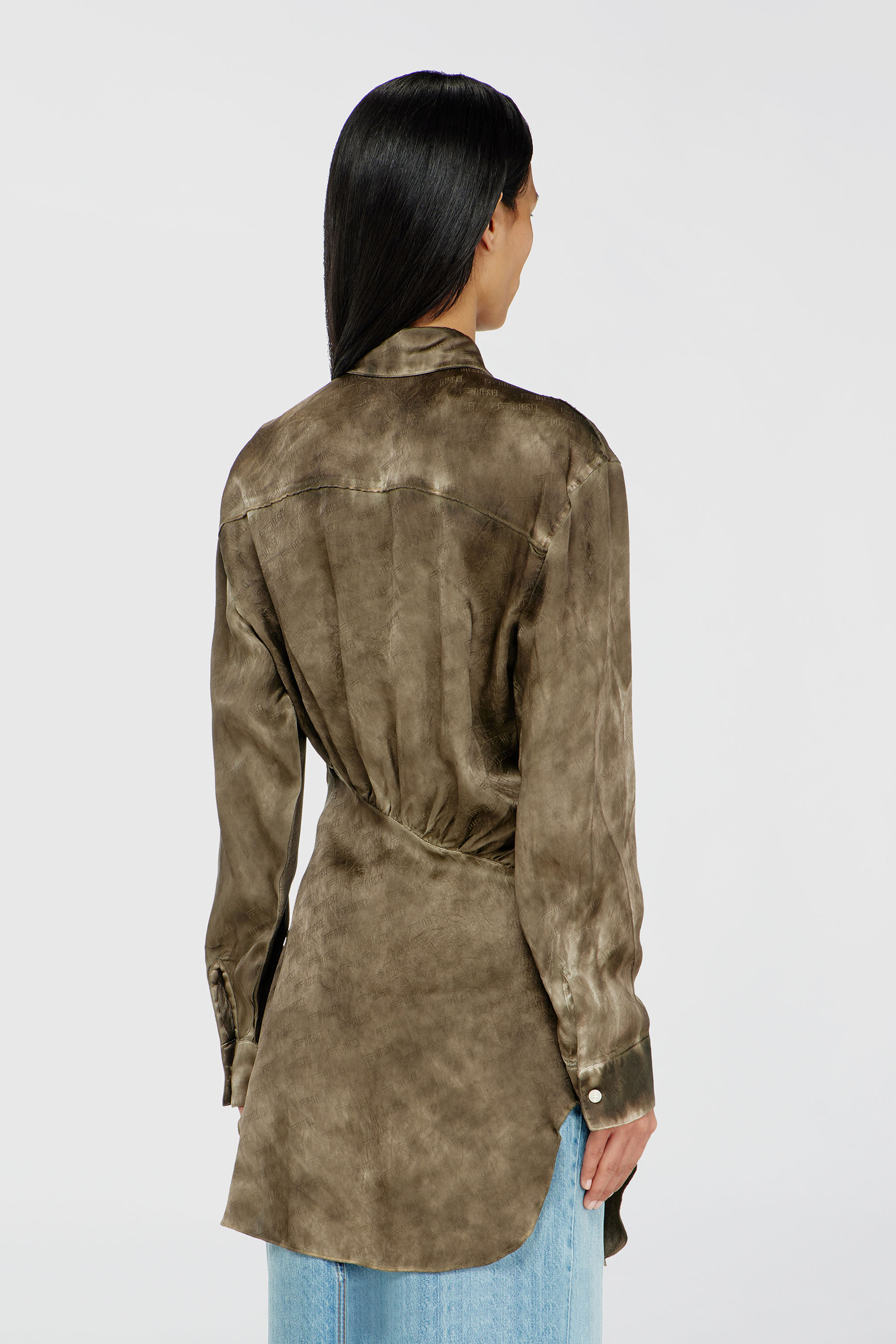 Diesel - C-LAVEL, Female's シャツ in ミリタリーグリーン - 4