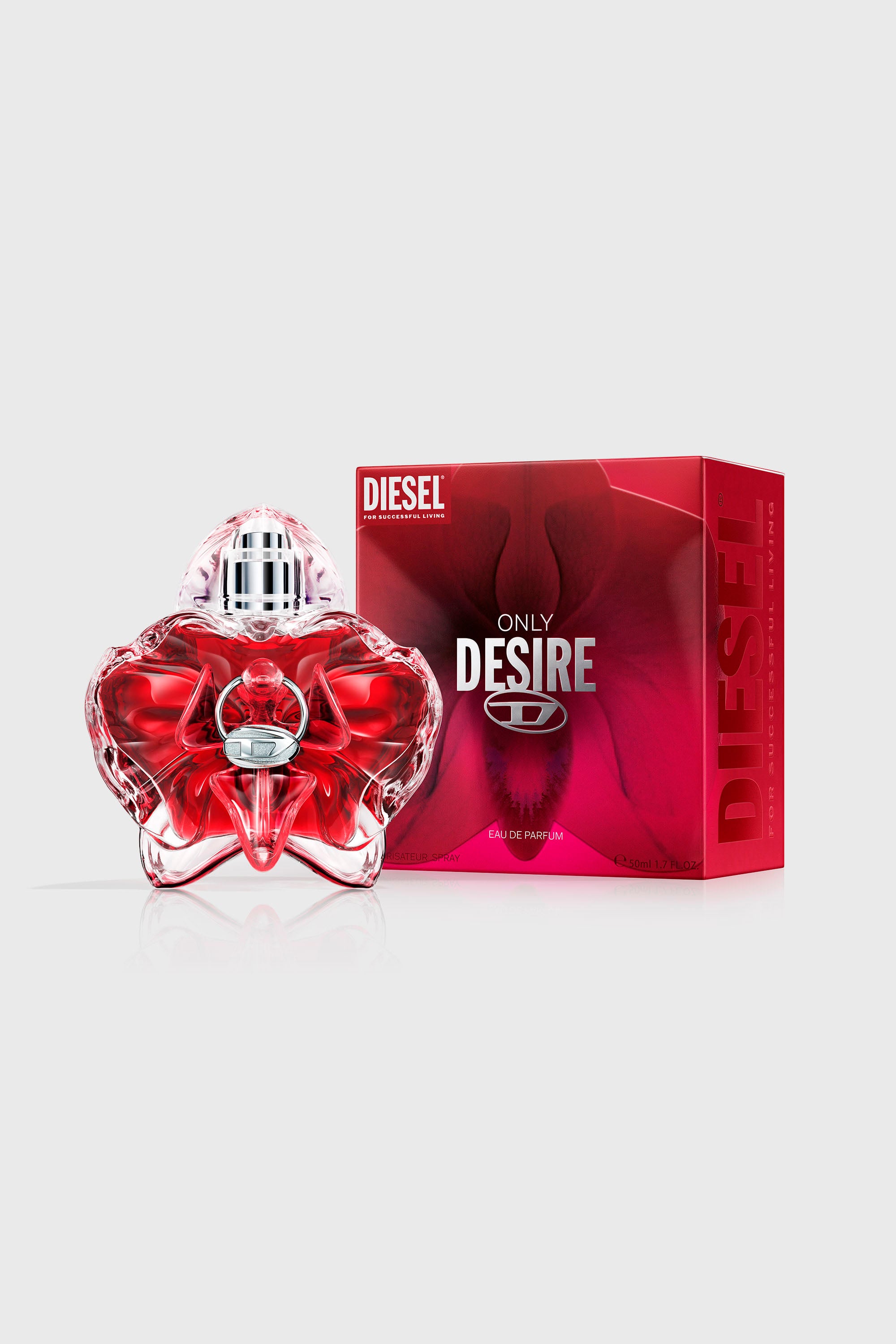 Diesel - DIESEL ONLY DESIRE EDP 50ML LF794300, Female's Only Desire 50ml, Eau De Parfum in レッド - 2