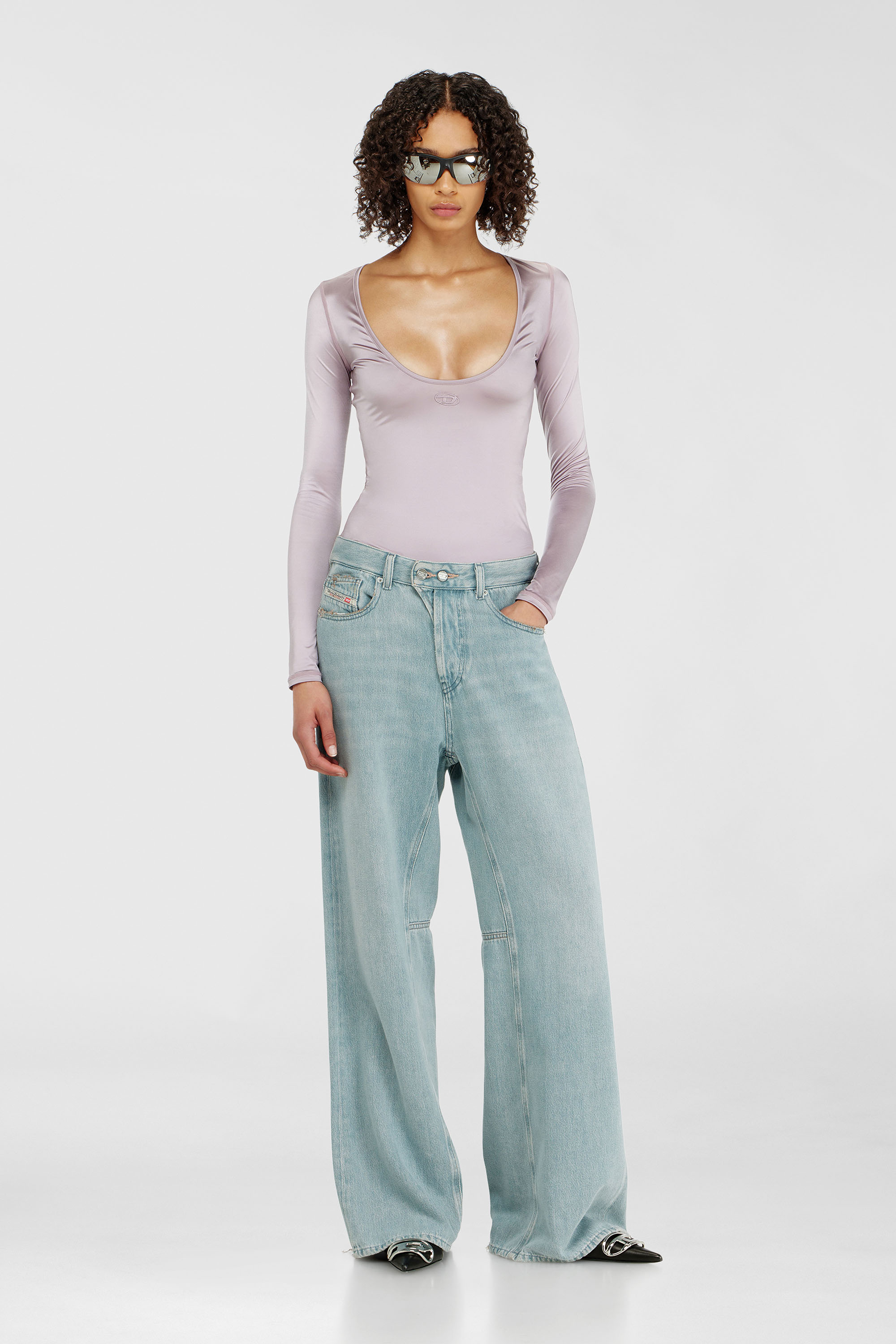 Diesel - Female's Relaxed Jeans 1996 D-Sire 09P84, ライトブルー - 1