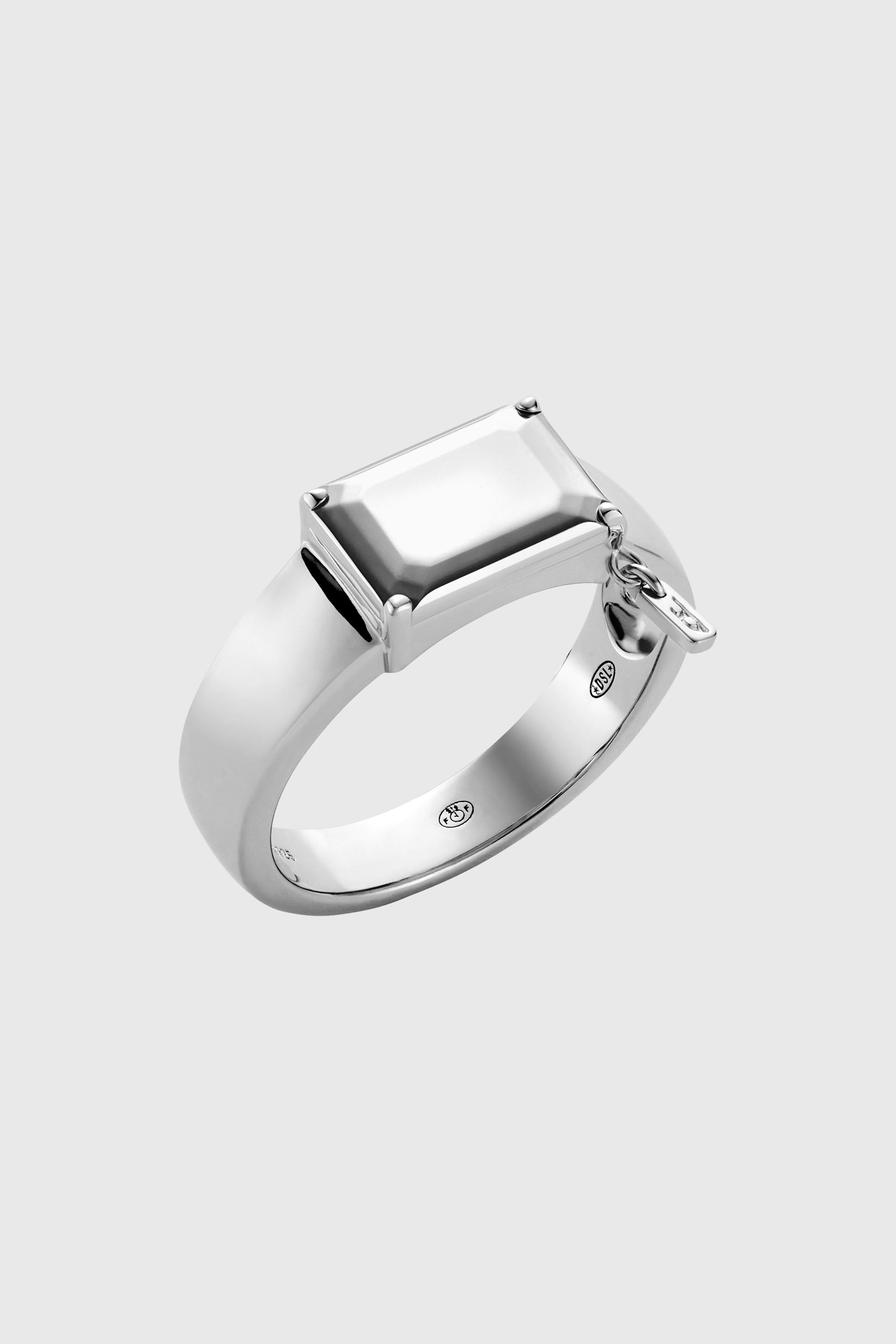 Diesel - DL1365040 STERLING SILVER JEWEL, Unisex's リング in シルバー - 1