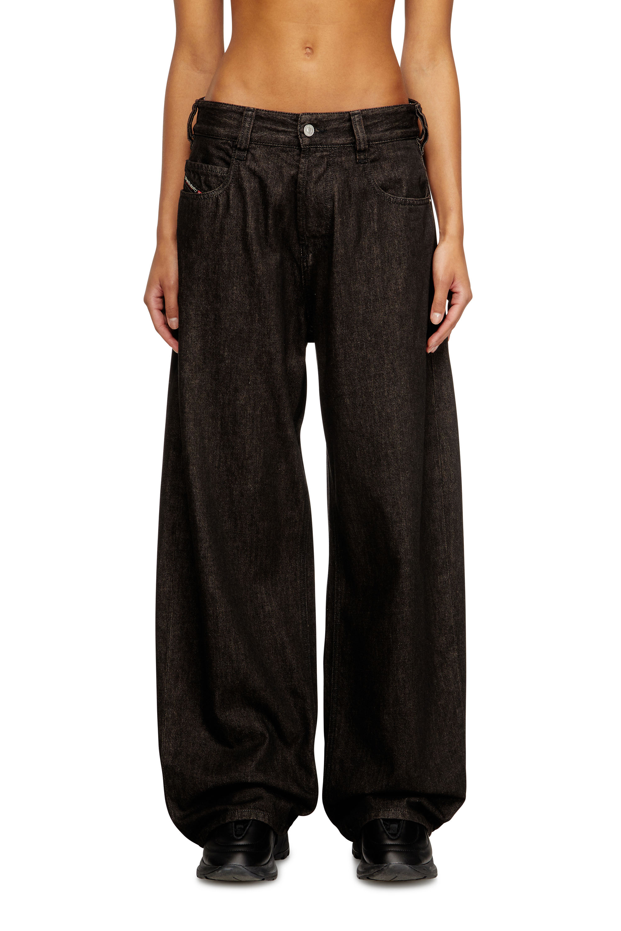 Diesel - Unisex's Relaxed Jeans 1997 D-Enim-M 09N25, ブラック/ダークグレー - 2