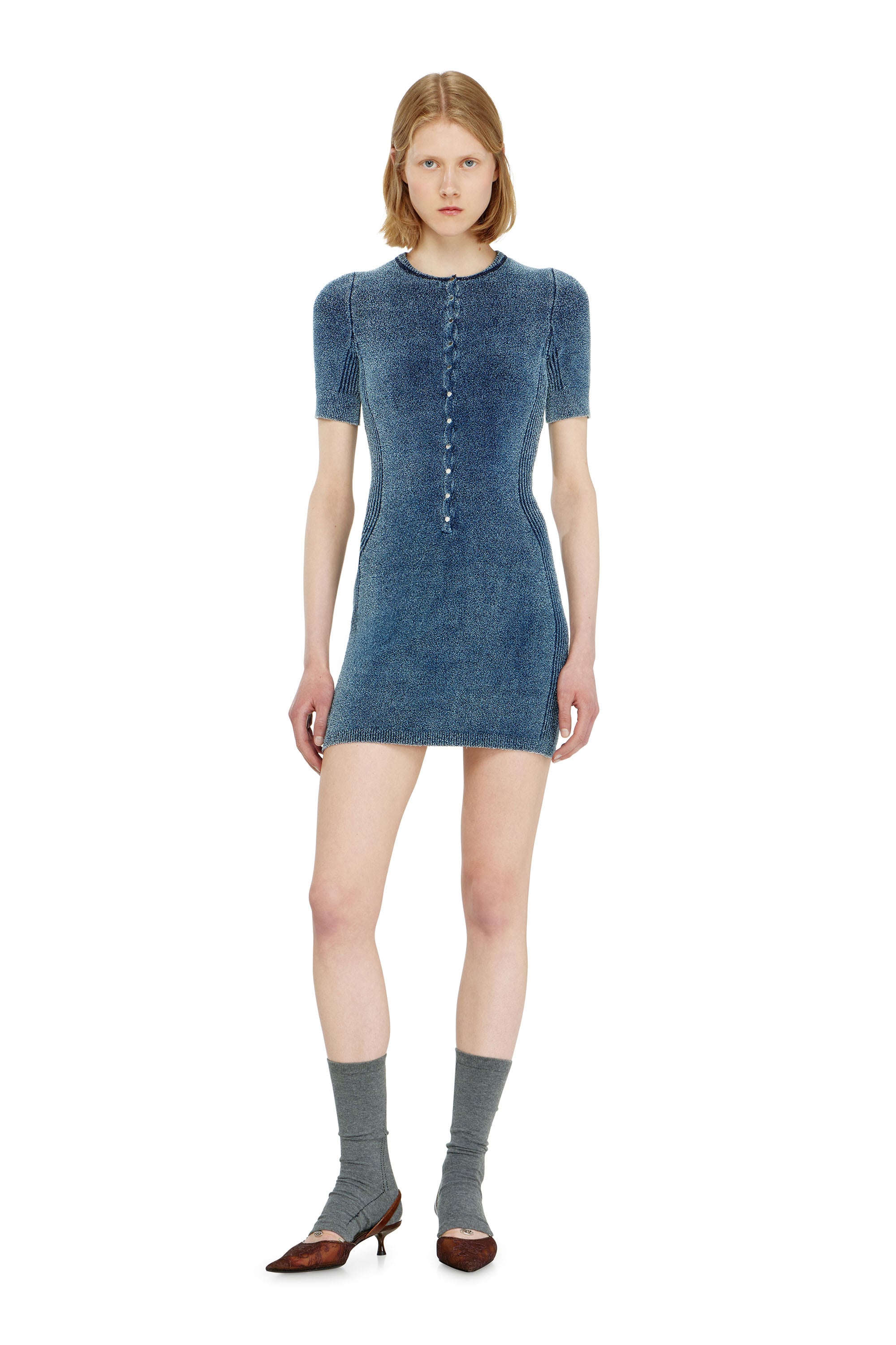 Diesel - M-ESTEE DRESS, Female's ドレス in ミディアムブルー - 3