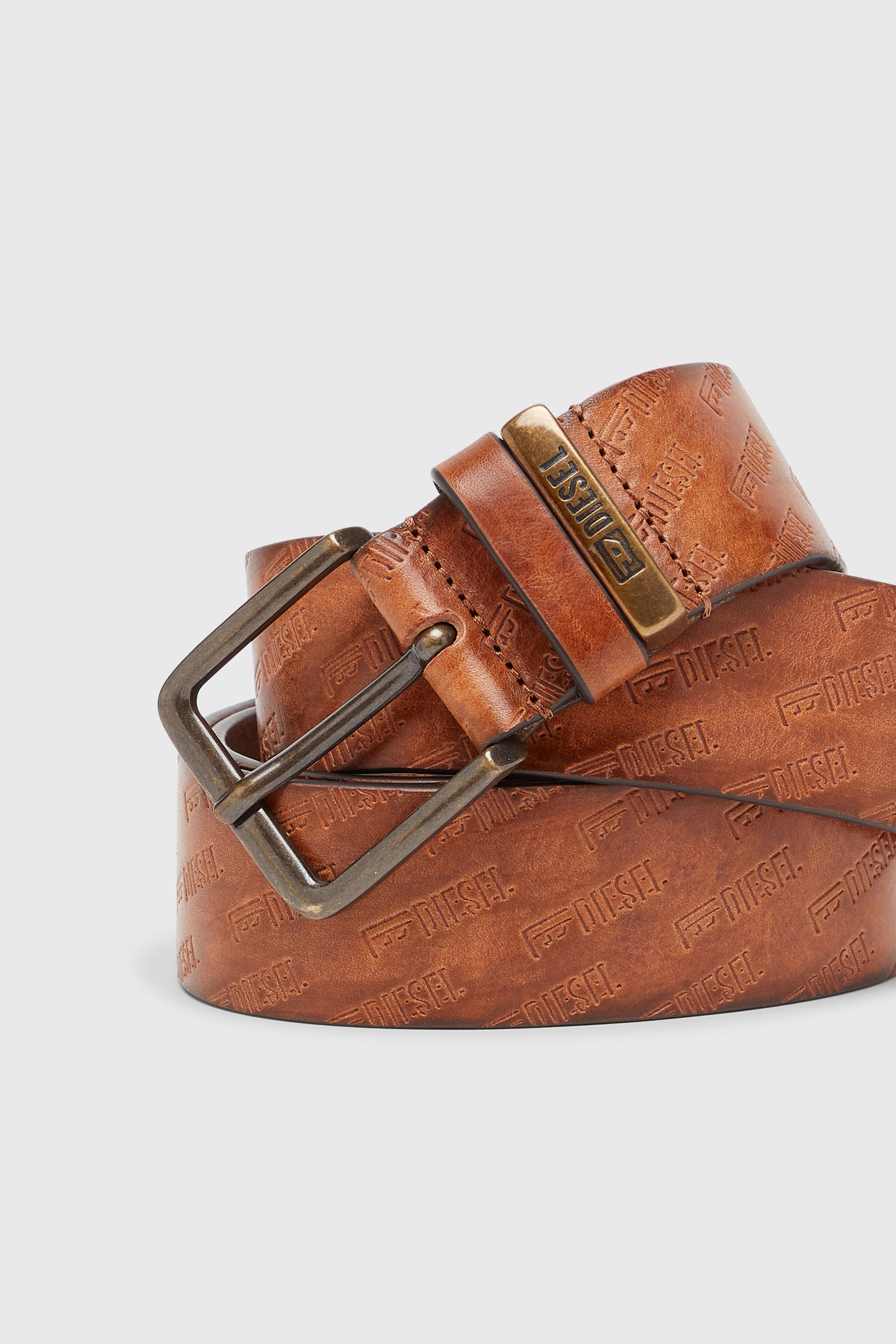 Diesel - B-MONOGRAM DSL, Male's ベルト in ブラウン - 3