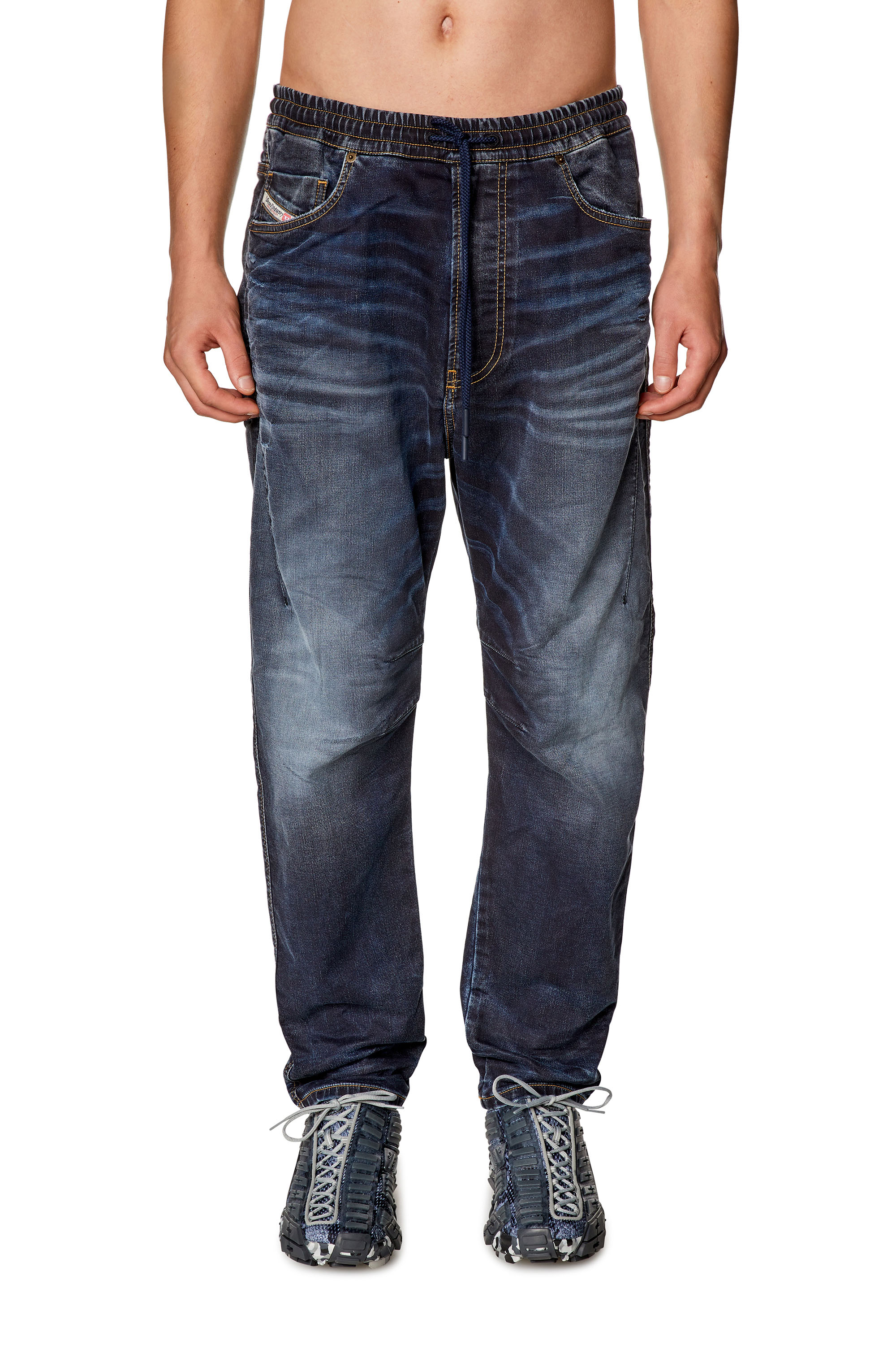 Diesel - Male's Regular 2040 D-Amage Joggjeans® 09I18, ダークブルー - 2