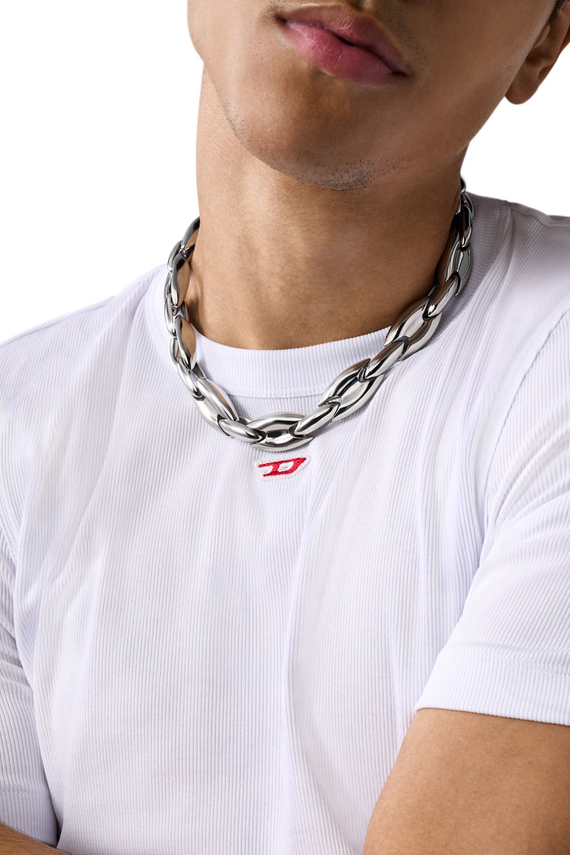 Diesel - DX1586040 JEWEL, Unisex's Stainless Steel Chain Necklace in シルバー - 3