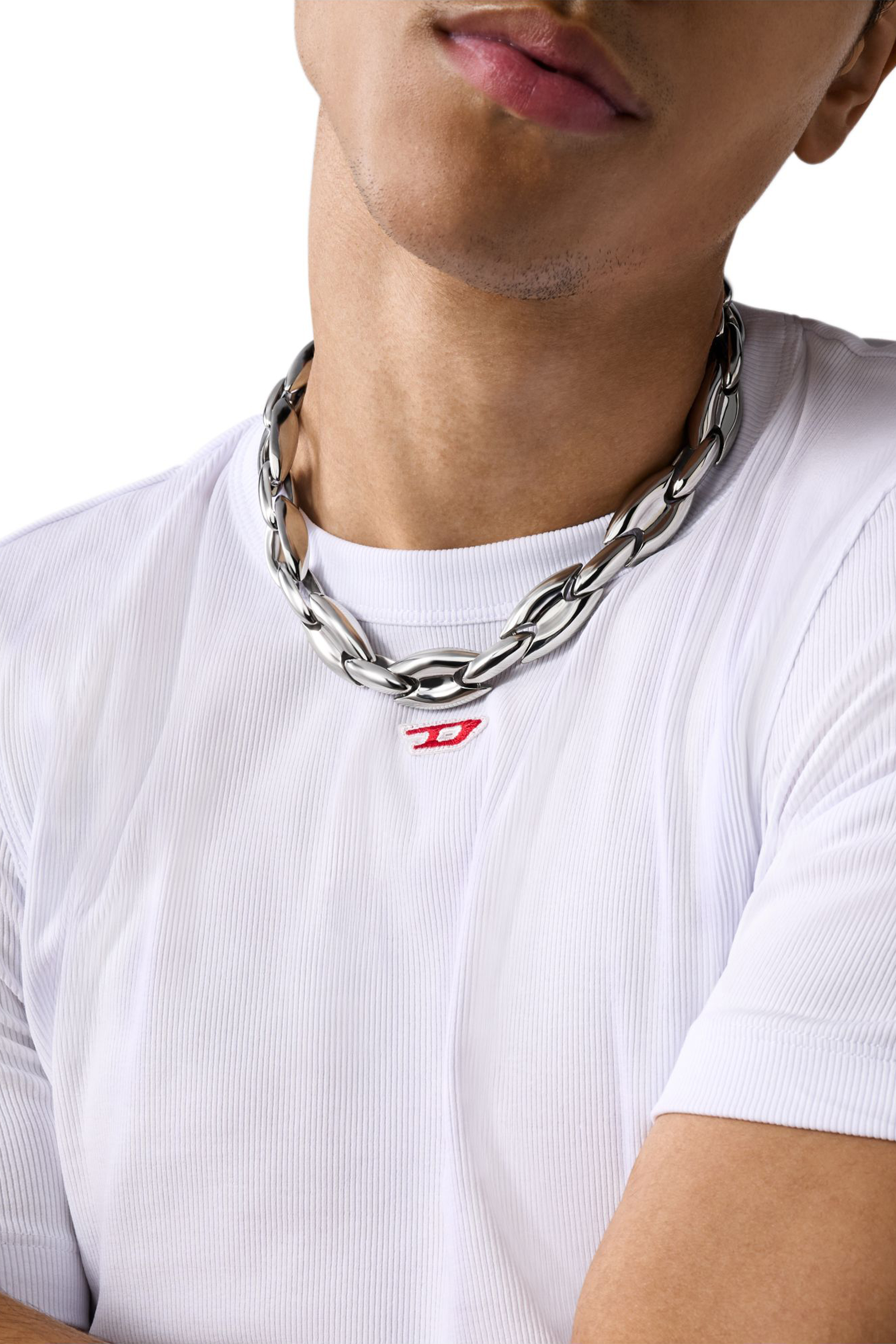 Diesel - DX1586040 JEWEL, Unisex's ネックレス in シルバー - 3