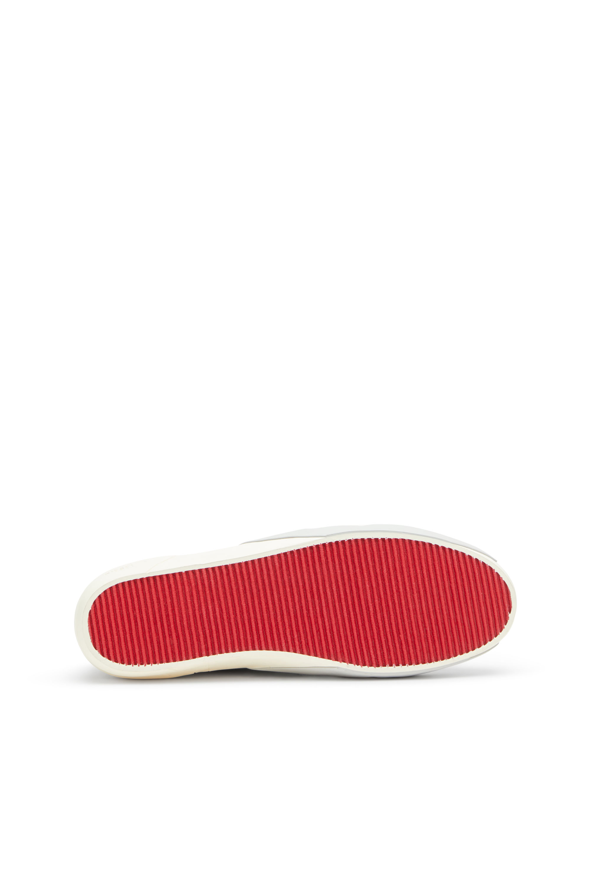 Diesel - S-SLANTE-D LOW, Male's S-Slante-D-Sneakers in suede and leather with D logo in ホワイト/グレー - 4