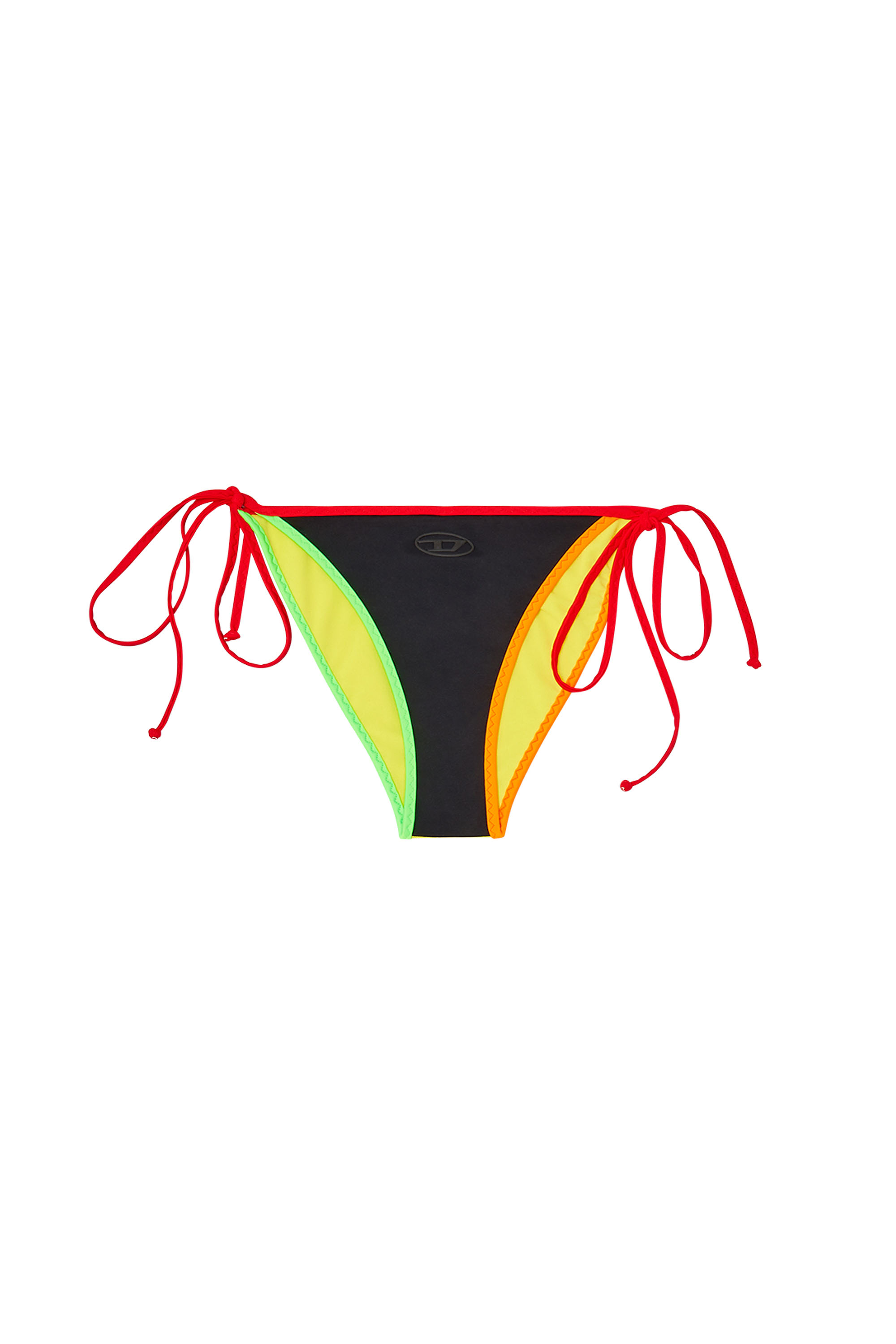 Diesel - ALBA-D-POP, Female's Color-block bikini bottoms with side ties in マルチカラー - 4