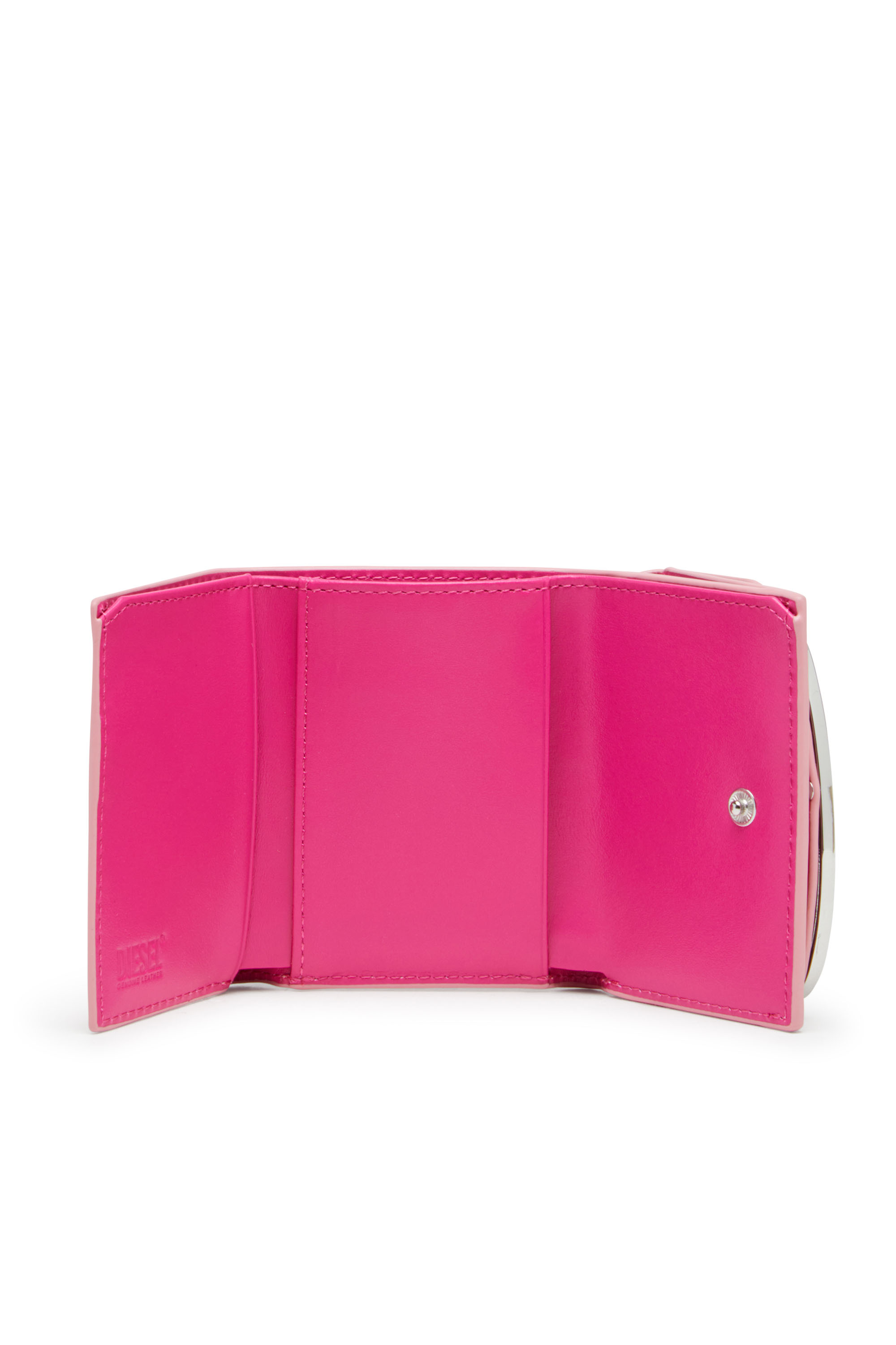 Diesel - 1DR TRI FOLD COIN XS II, Female's 三つ折りウォレット in ピンク / ホワイト - 3