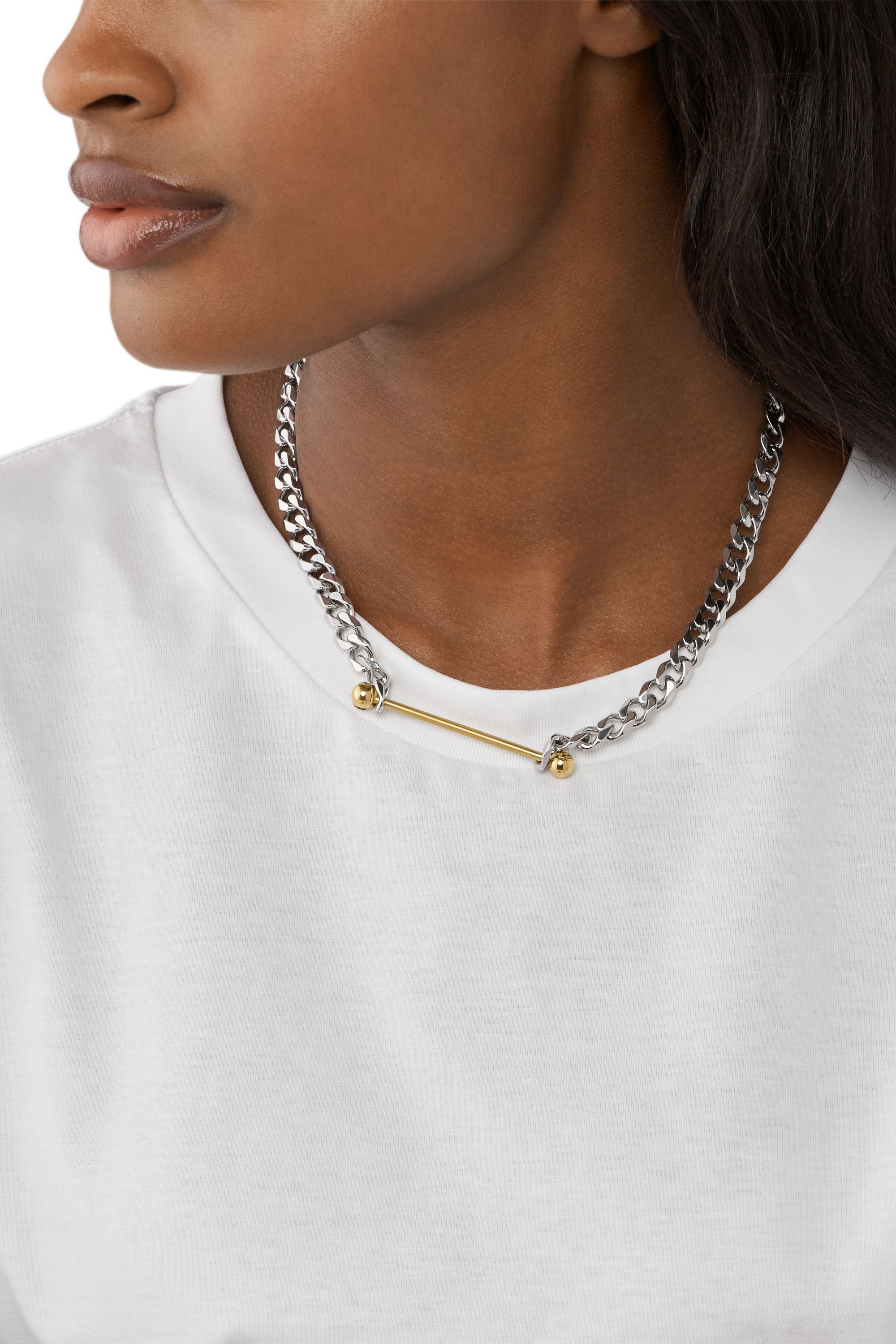 Diesel - DX1408, Unisex's ネックレス in シルバー - 3