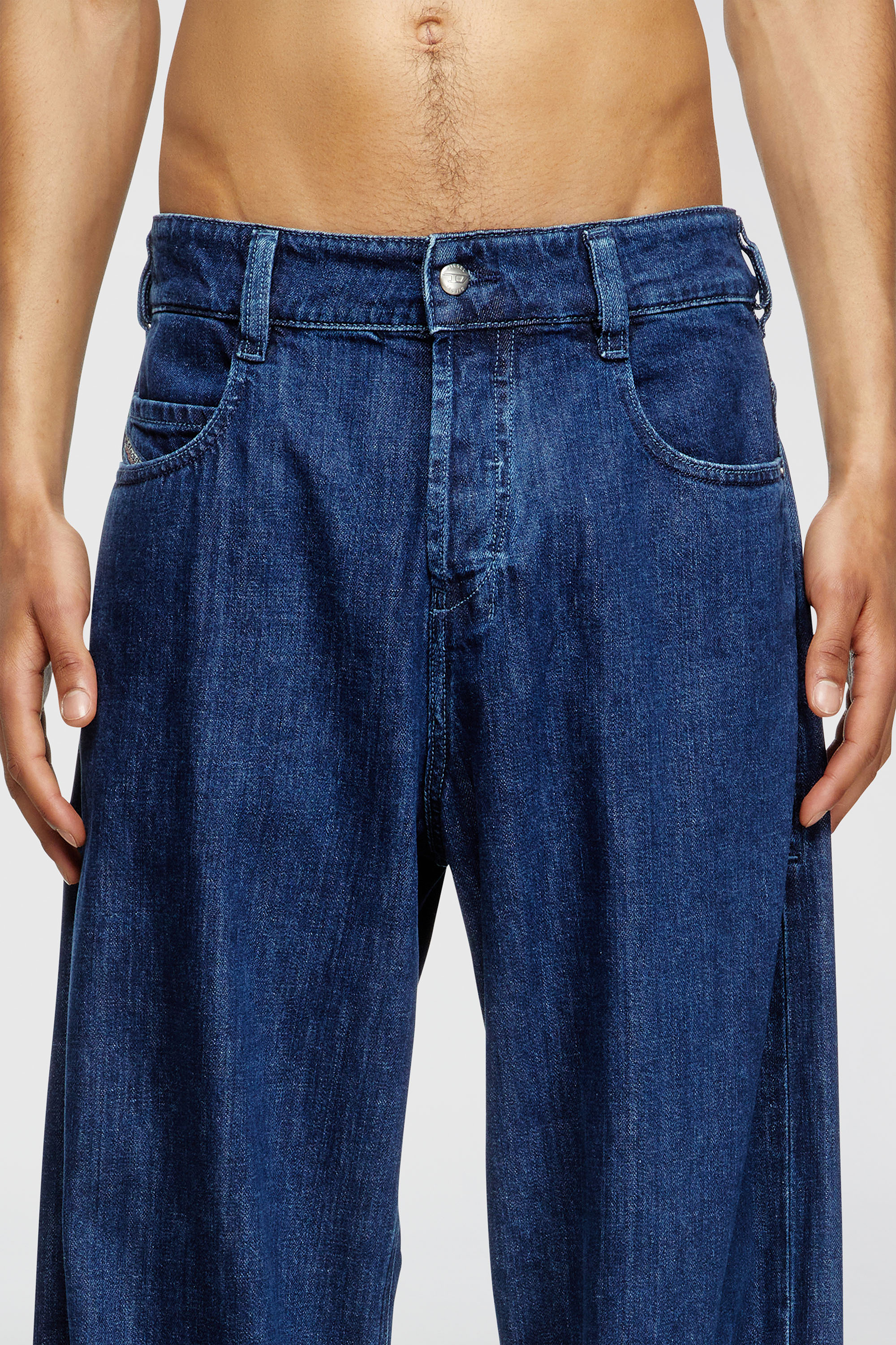Diesel - Unisex's Relaxed Jeans 1997 D-Enim-M 0DBDX, ダークブルー - 7