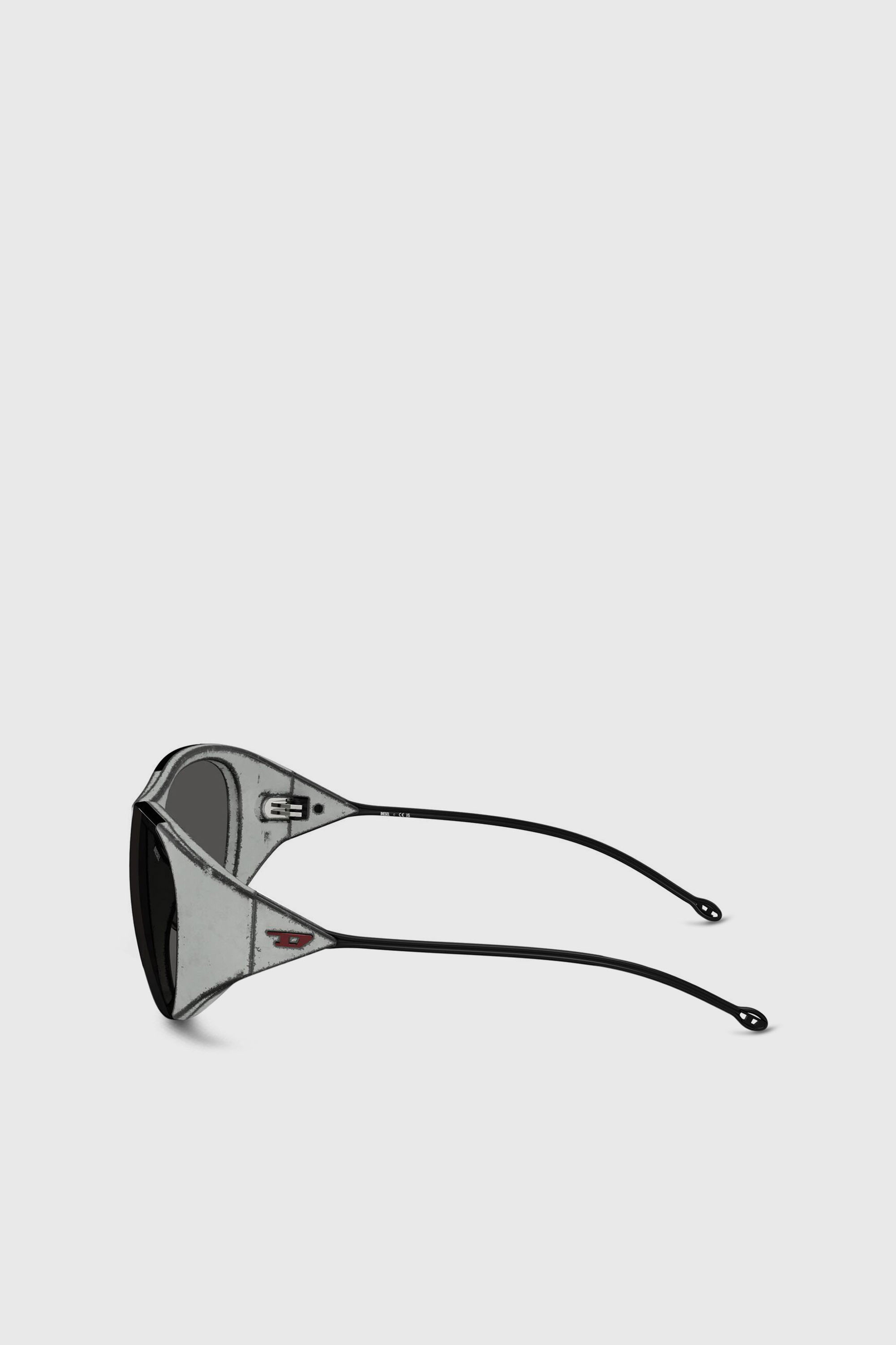 Diesel - 0DL3003, Unisex's Iconic oval sunglasses in ブラック/グレー - 2