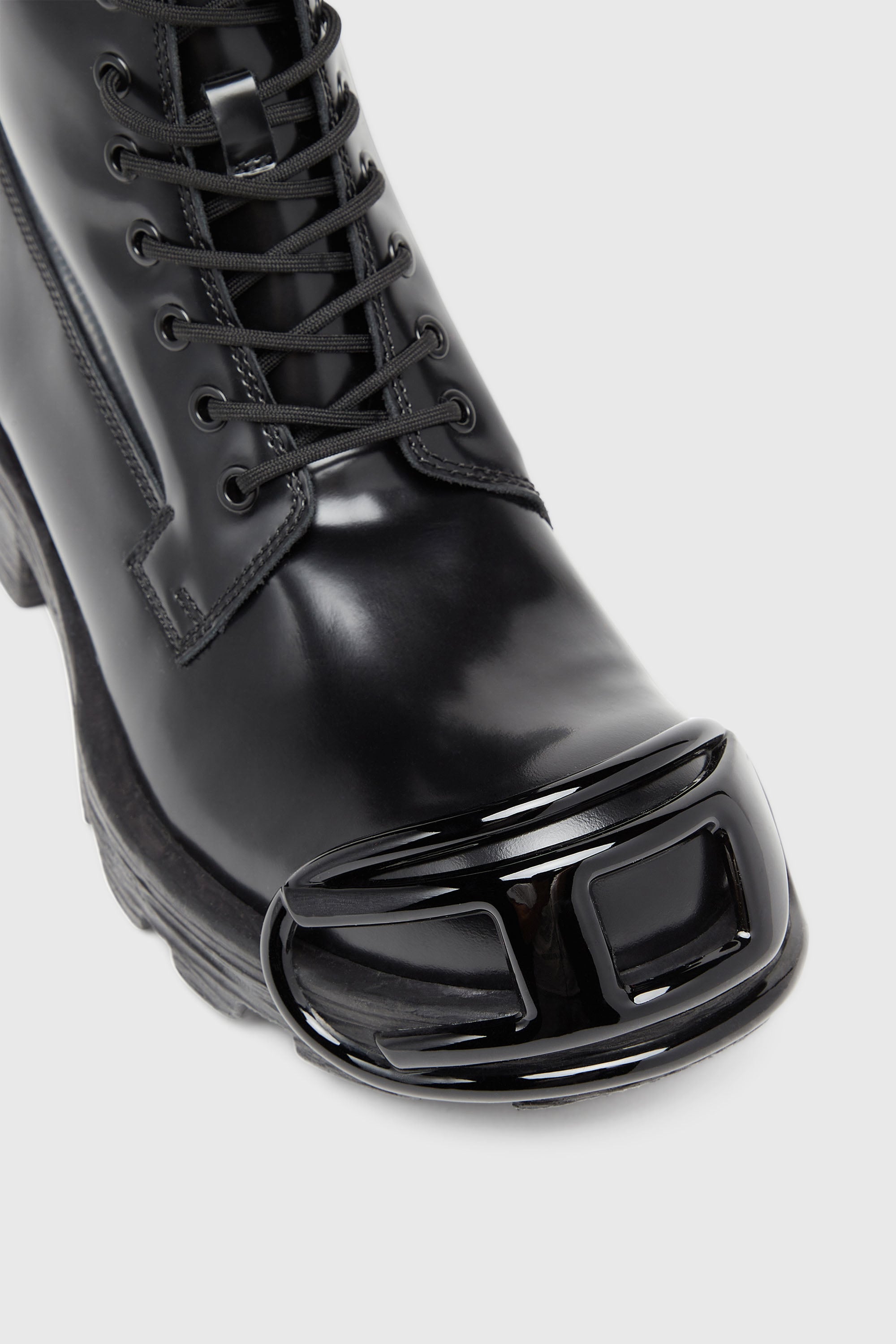 Diesel - D-HAMMER BT D, Male's カウレザーワークブーツ in ブラック - 5