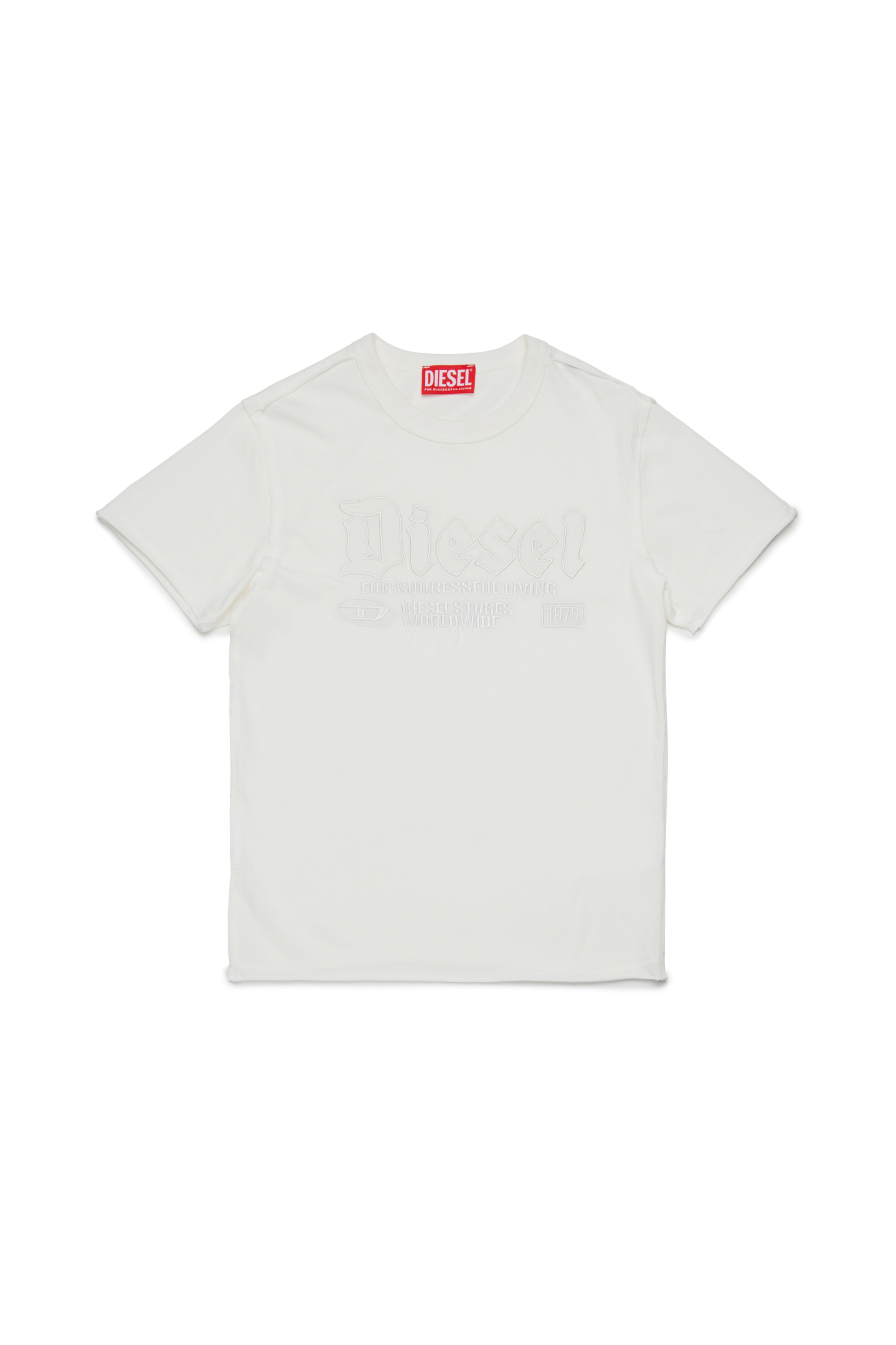 Diesel - TRAWJUST, Male's Tシャツ in ホワイト - 1