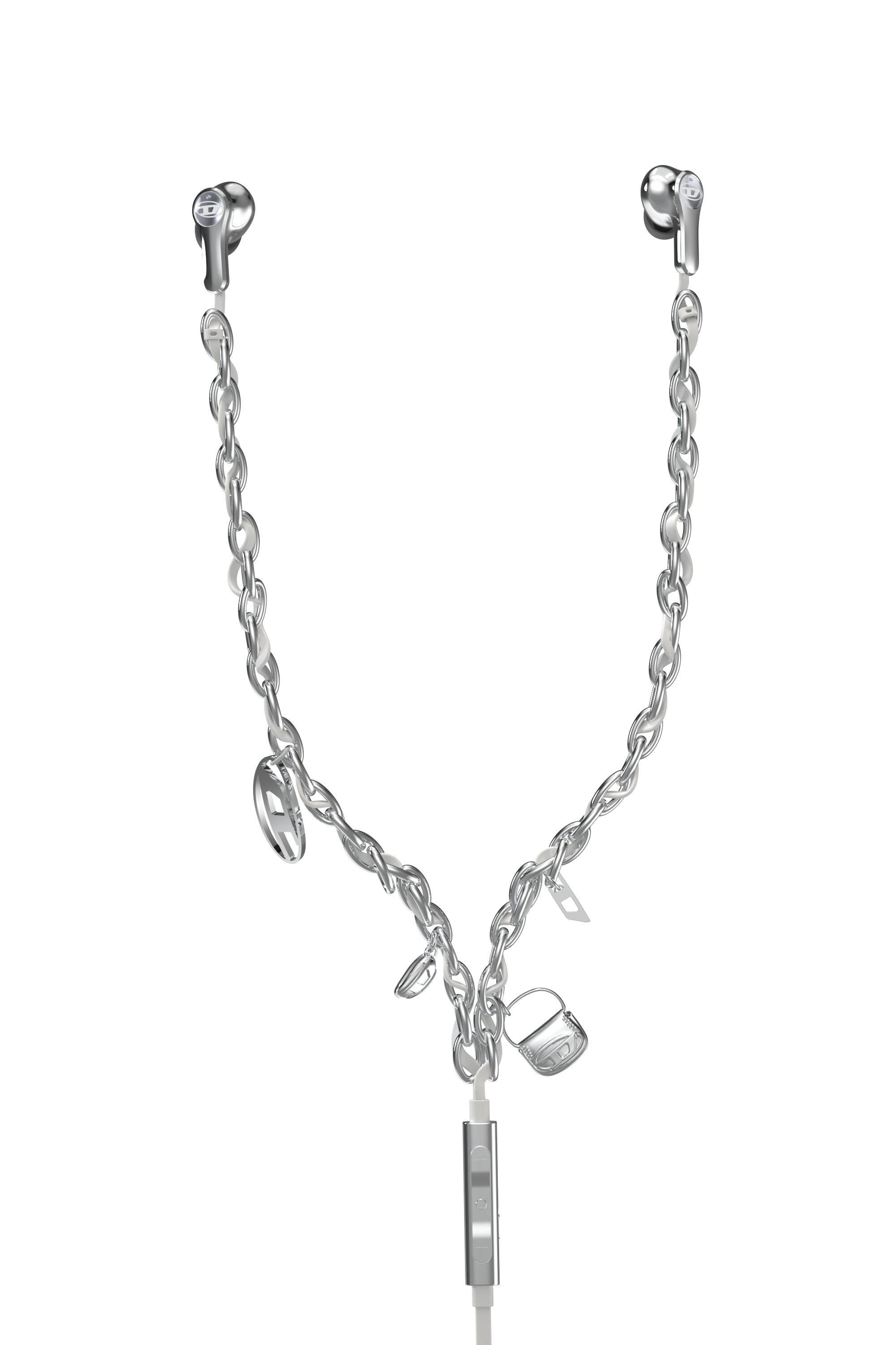 Diesel - 60458  WIRED EARBUDS WIRED EARBUDS, Unisex's UNIVERSAL in シルバー - 2