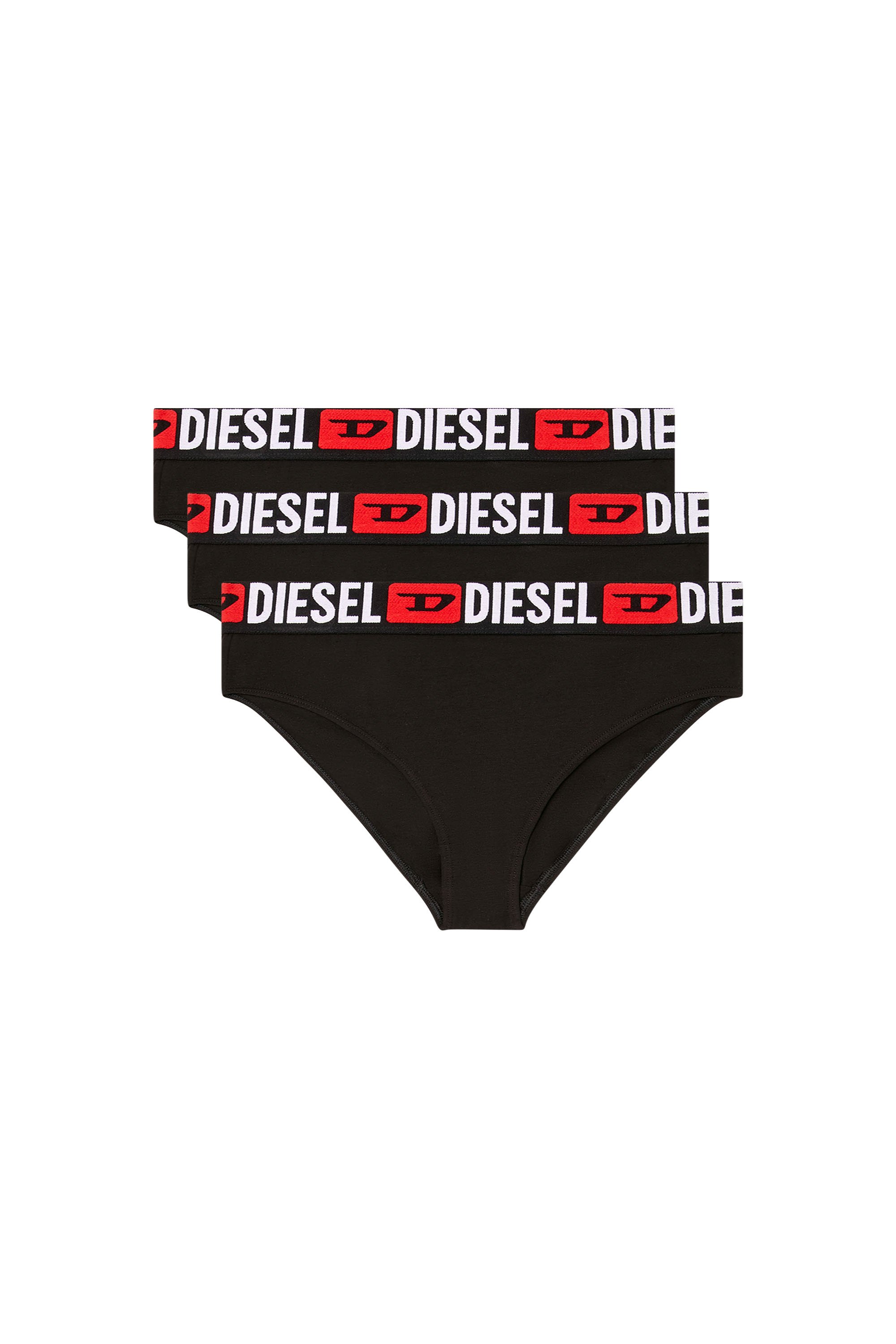 Diesel - SAM-D-CORE-3PACK, Female's Three-pack briefs with maxi-logo waist in ブラック - 4